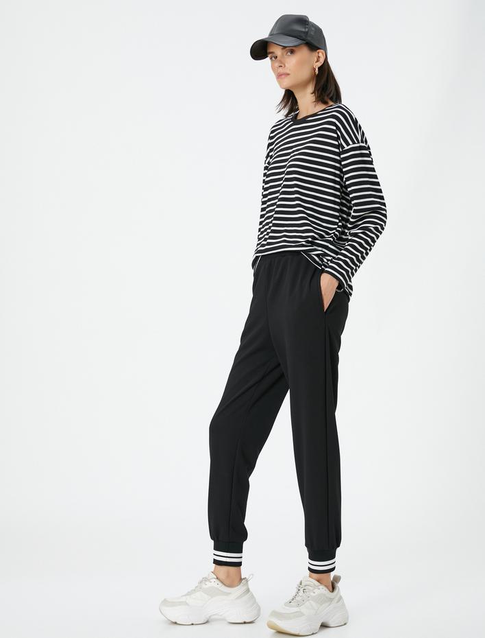  Jogger Eşofman Altı Ribanalı Cep Detaylı