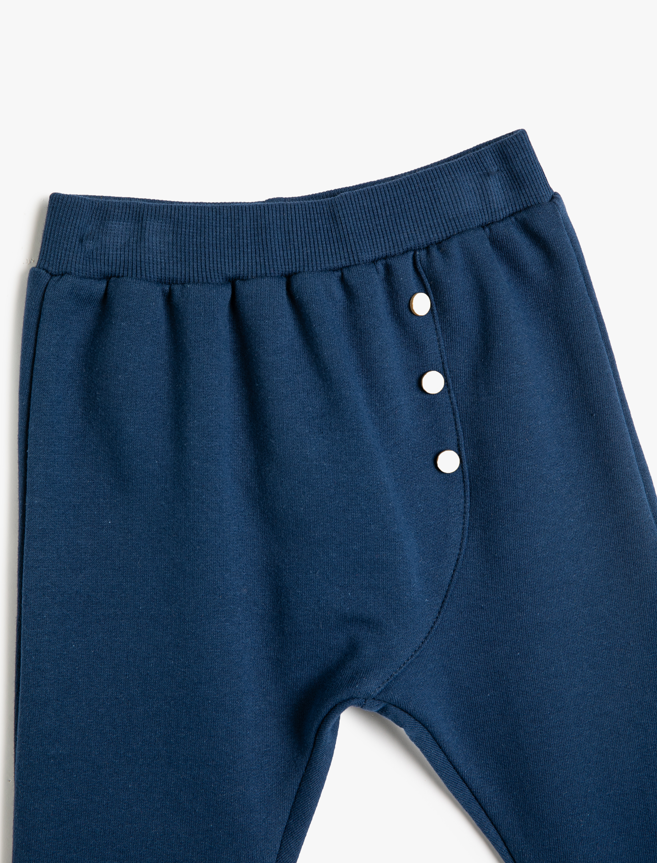  Erkek Bebek Jogger Eşofman Altı Düğme Detaylı Beli Lastikli Pamuklu