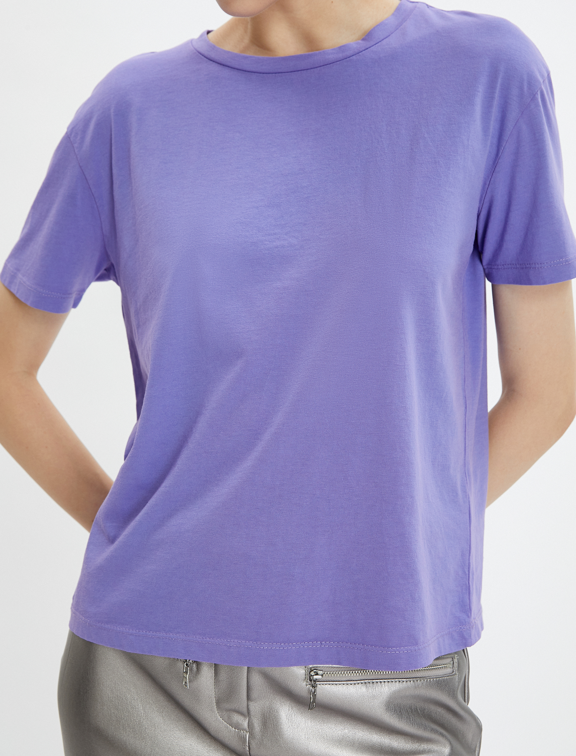   Basic Tişört Kısa Kollu Bisiklet Yaka Pamuklu