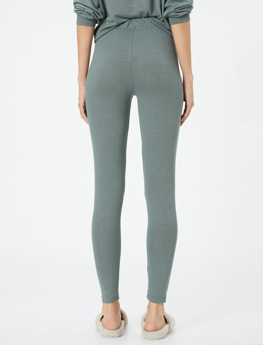   Pijama Altı Dar Kesim Beli Lastikli