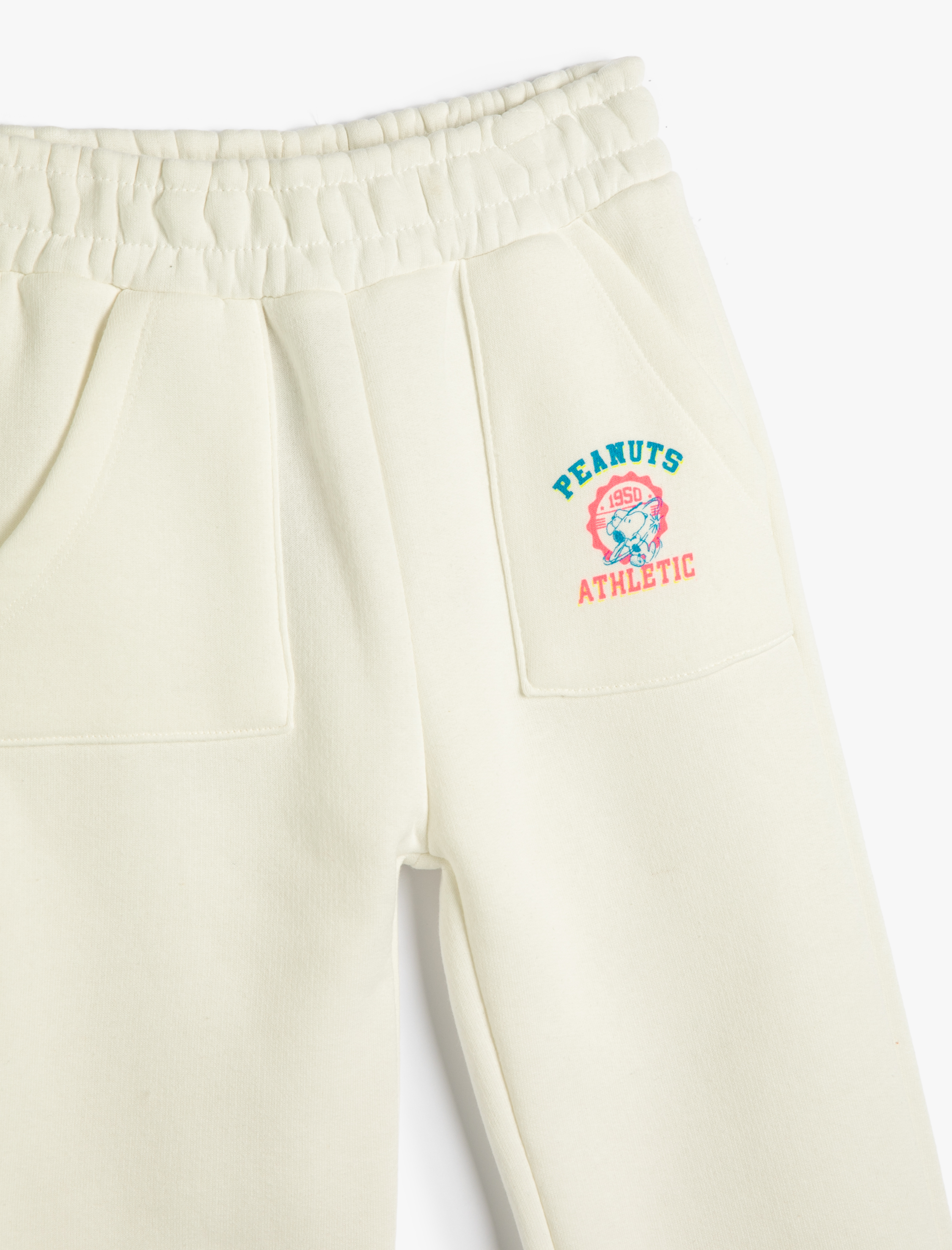 Kız Çocuk Snoopy Jogger Eşofman Altı Lisanslı Beli Bağlamalı Şardonlu