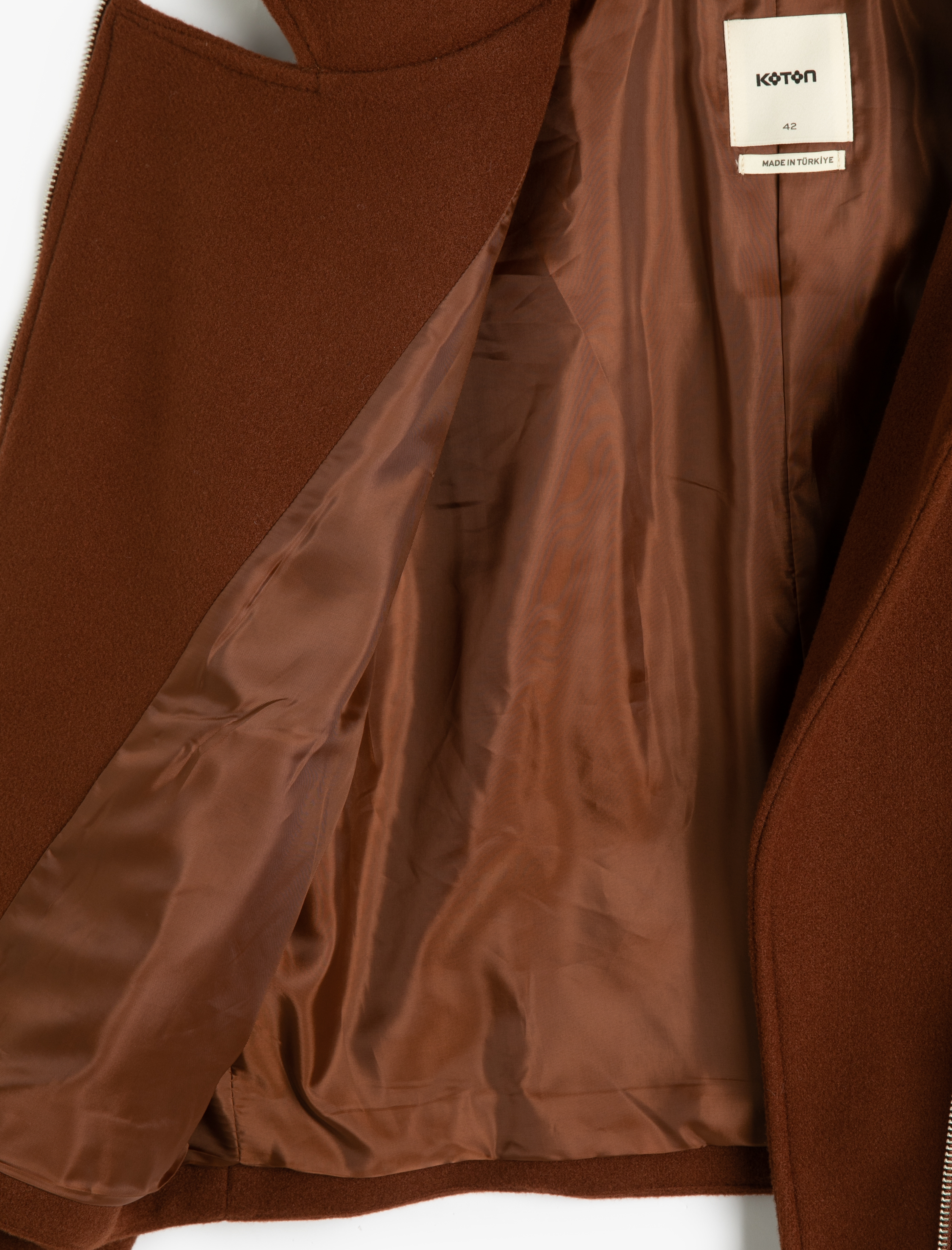   Biker Ceket Süet Görünümlü Kruvaze Fermuarlı Cepli Astarlı