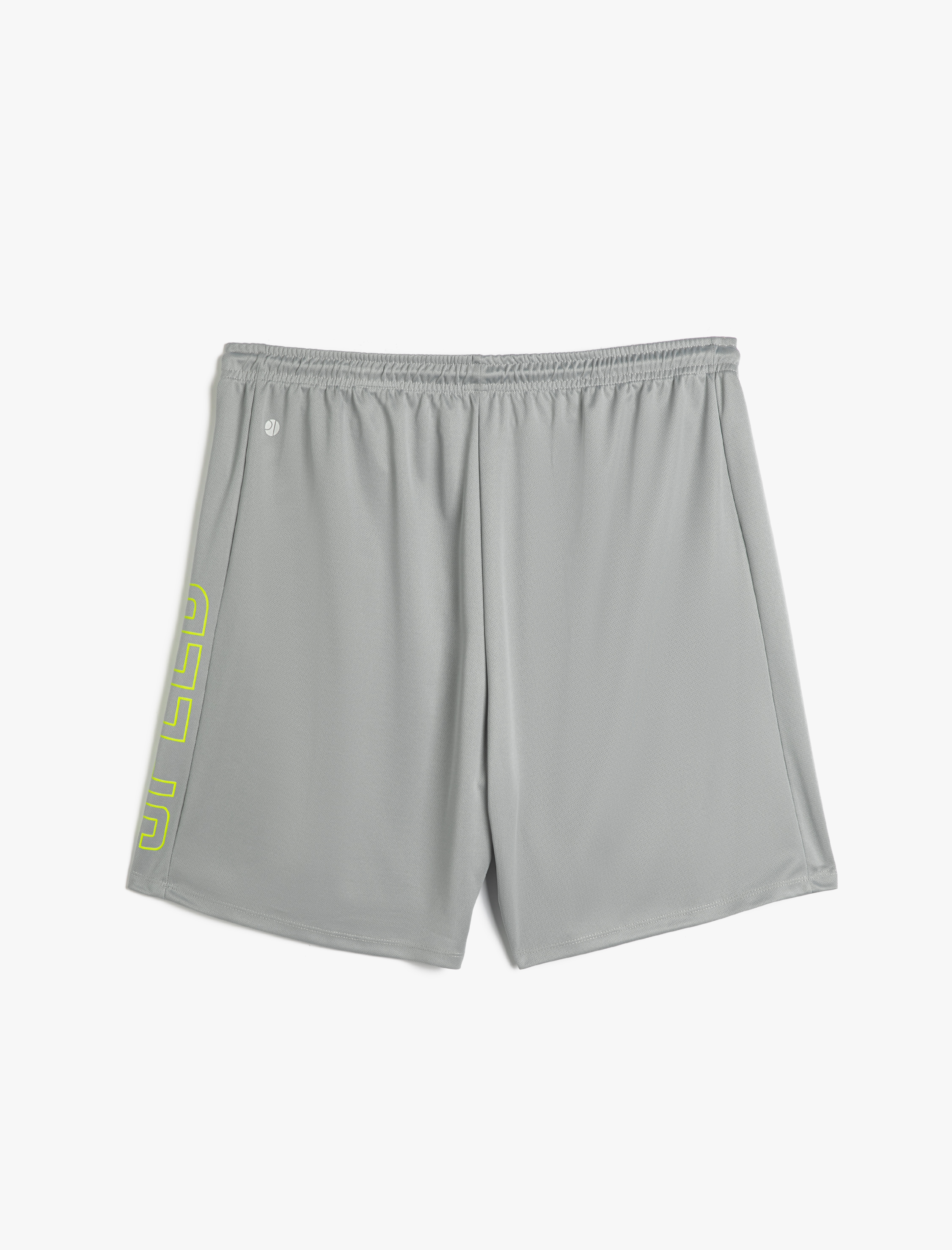   Spor Şort Beli Bağcıklı Slogan Baskılı Cep Detaylı