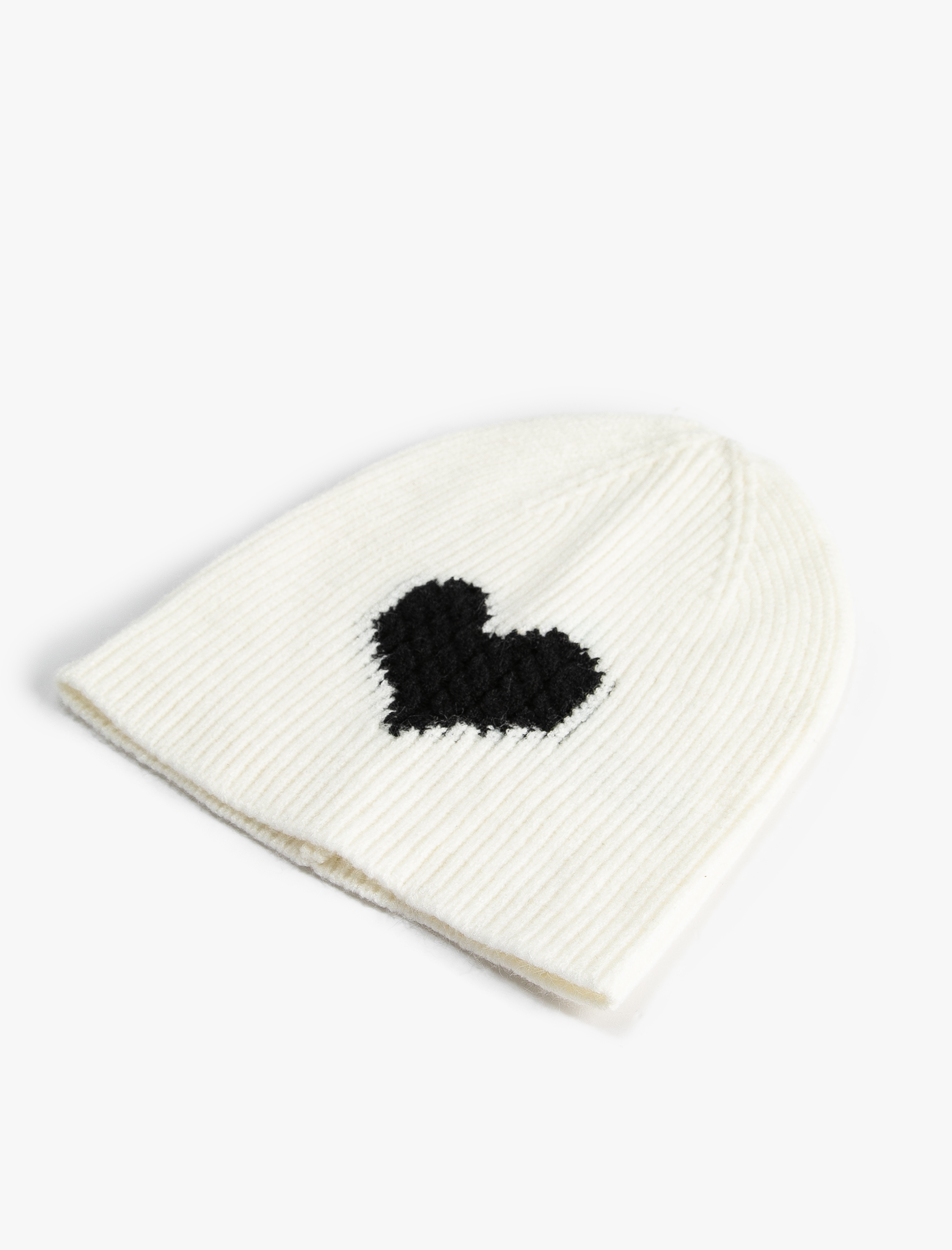  Kız Çocuk Kalpli Bere Viskon Karışımlı