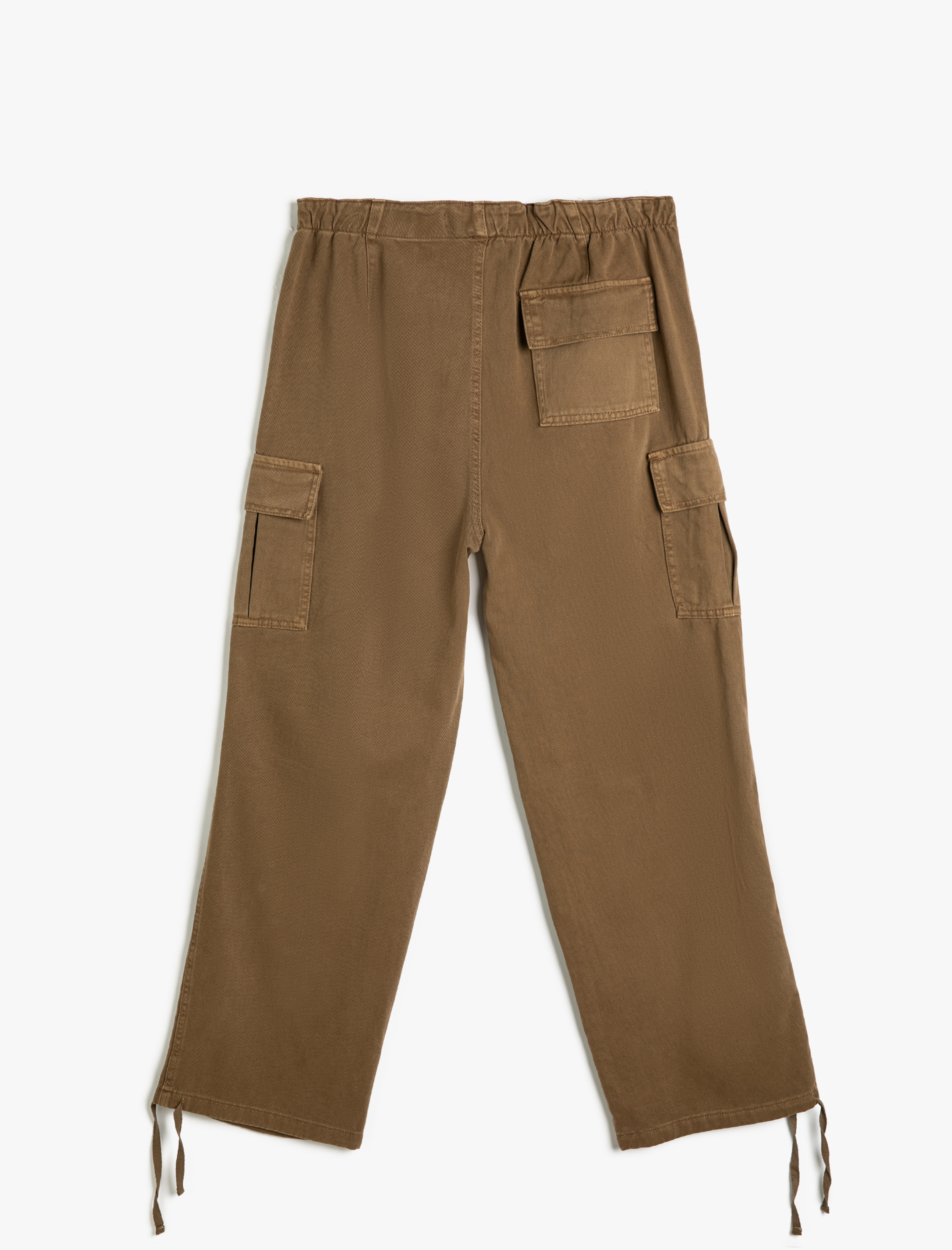   Kargo Paraşüt Pantolon Beli Bağcıklı Cepli Paça Detaylı
