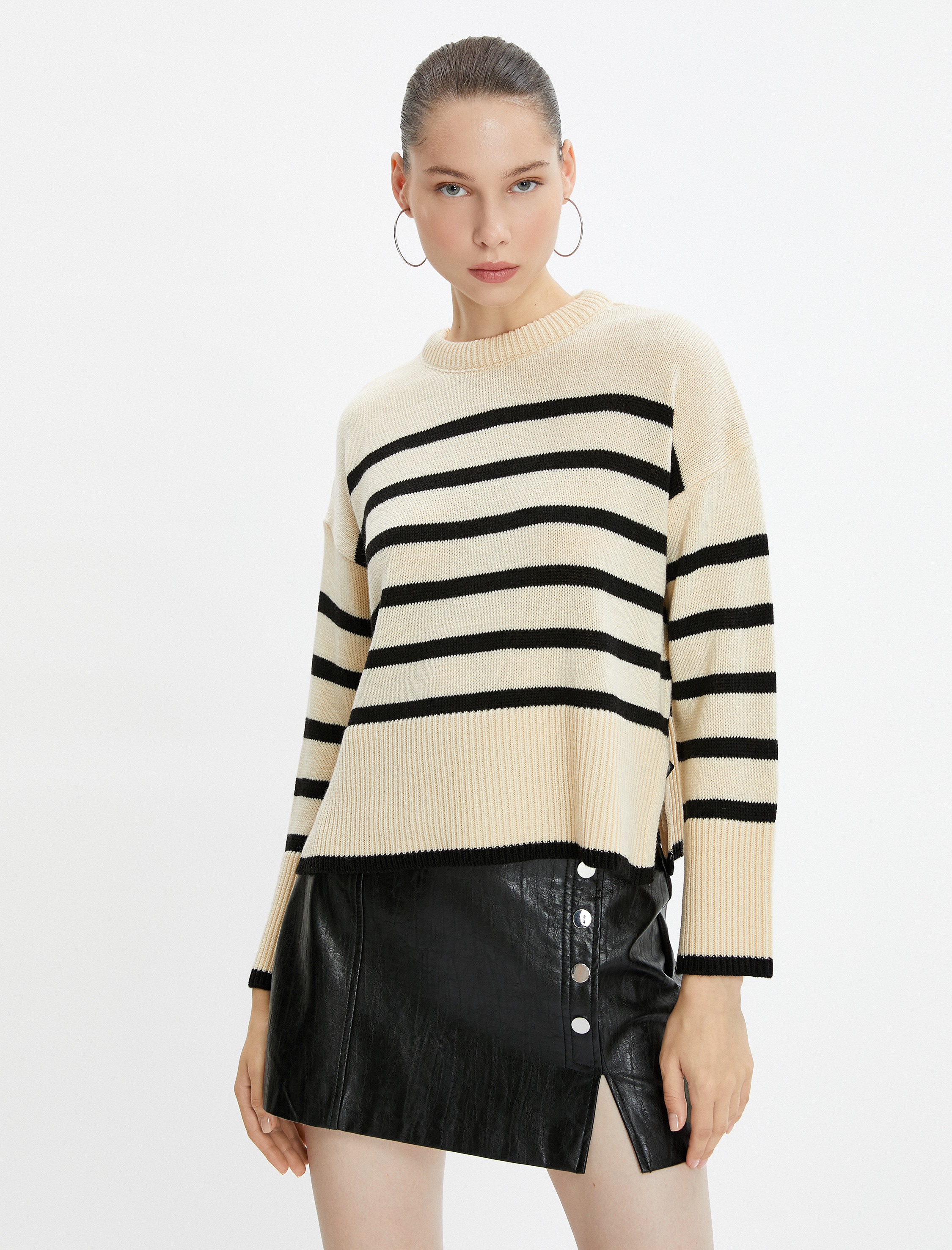   Triko Kazak Uzun Kollu Bisiklet Yaka