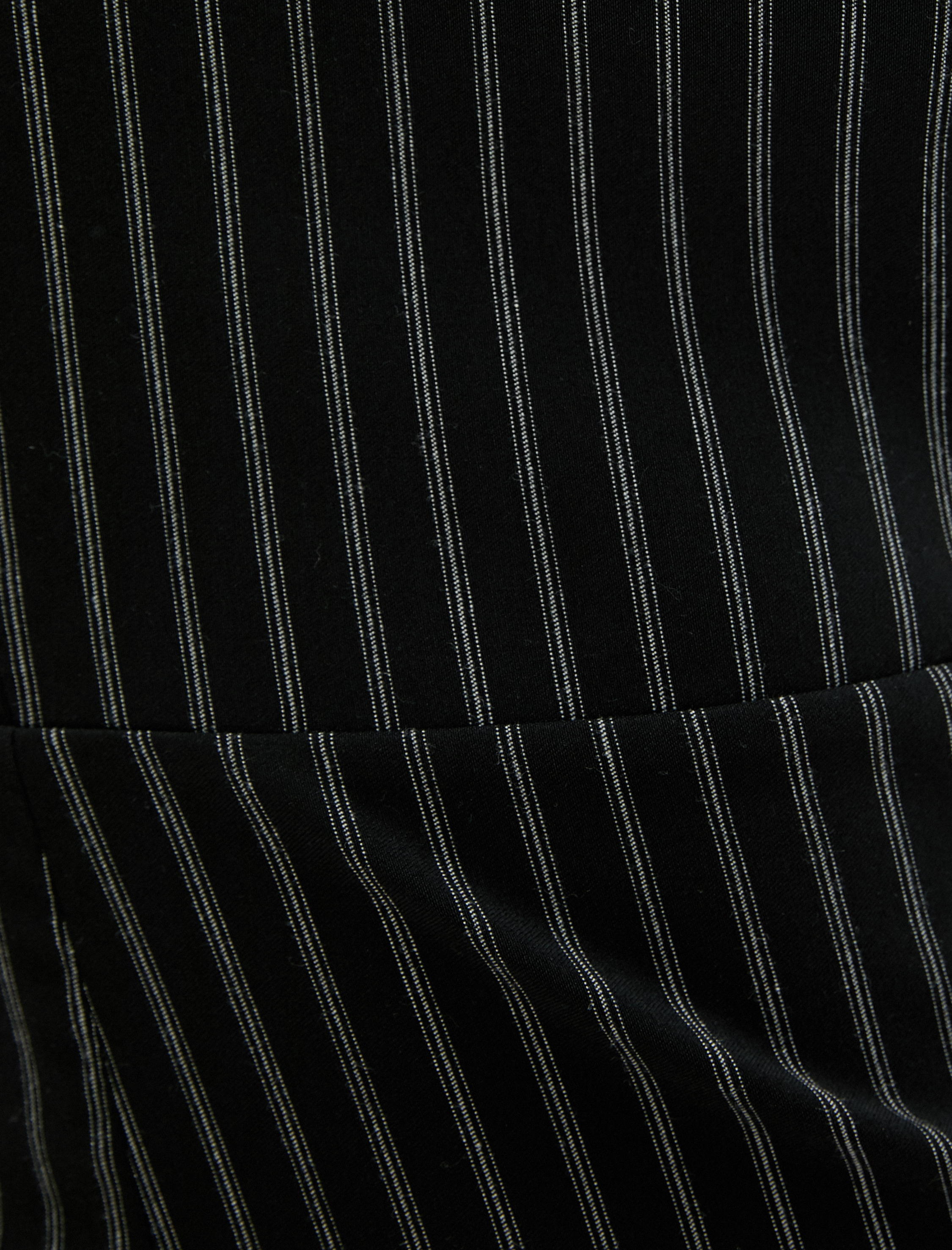   Mini Elbise Straplez Görünümlü Gömlek Üst Detaylı Slim Fit