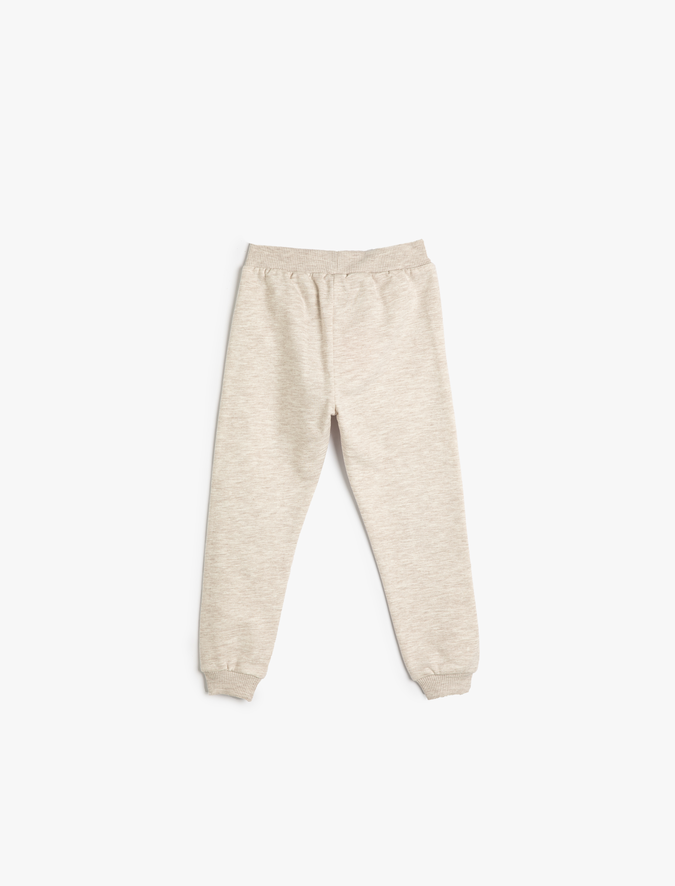  Erkek Bebek Jogger Eşofman Altı Ayıcık Baskılı Beli Bağlamalı Şardonlu