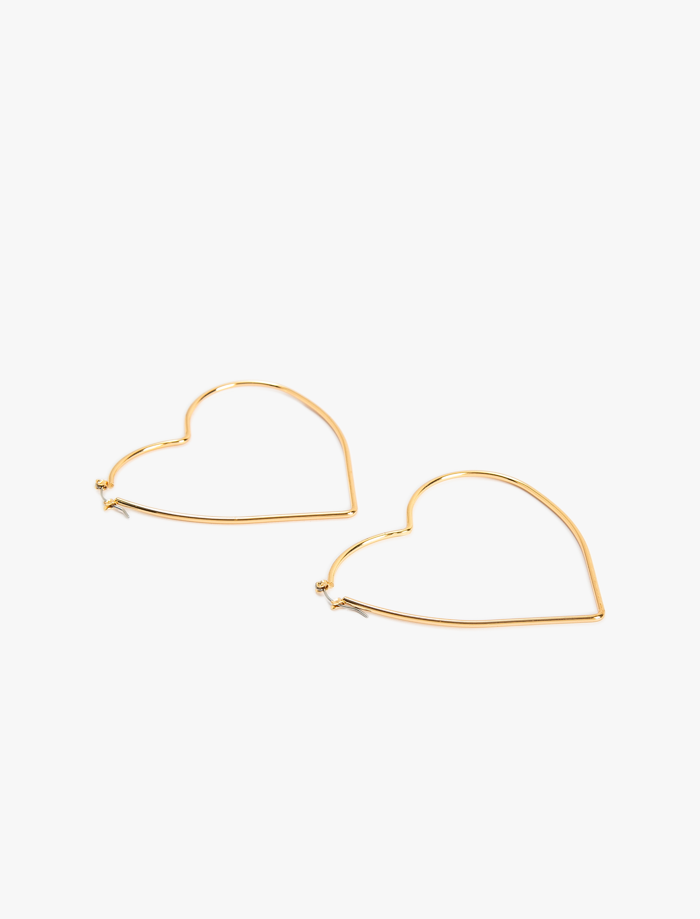  Kadın Kalpli Halka Küpe