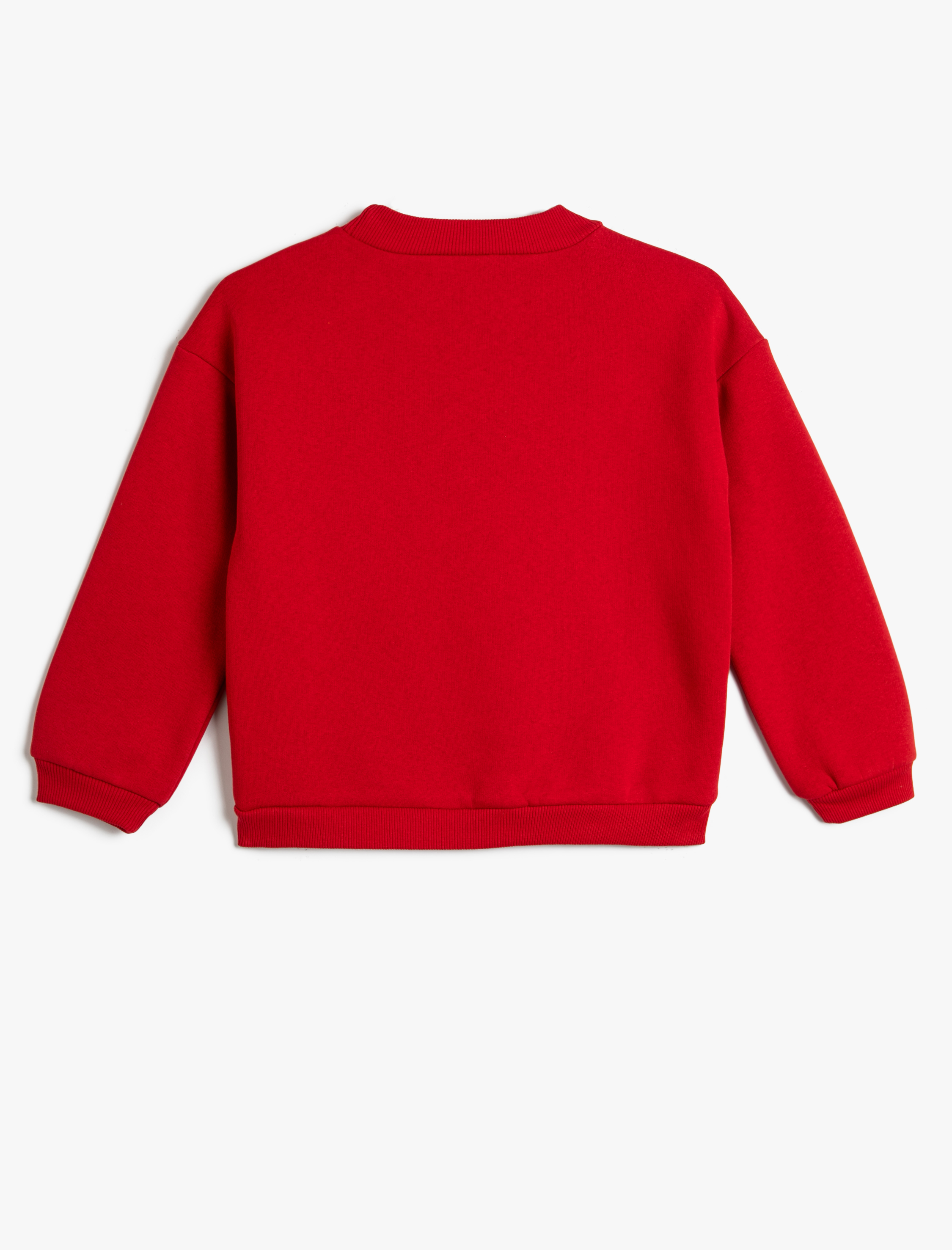  Kız Çocuk Sweatshirt Yılbaşı Temalı Pul Payet İşlemeli Şardonlu