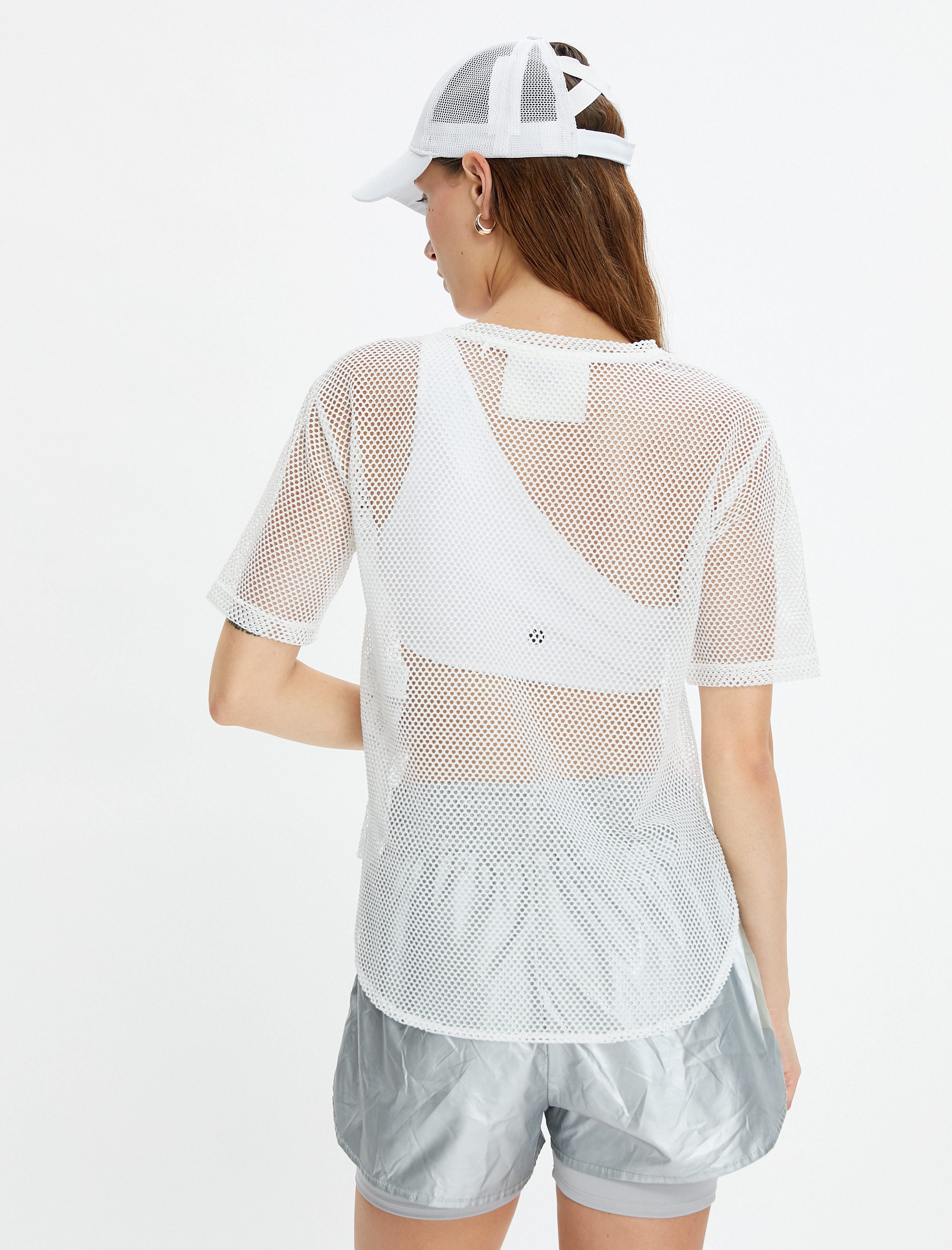   File Spor Tişört Kısa Kollu Bisiklet Yaka Rahat Kesim