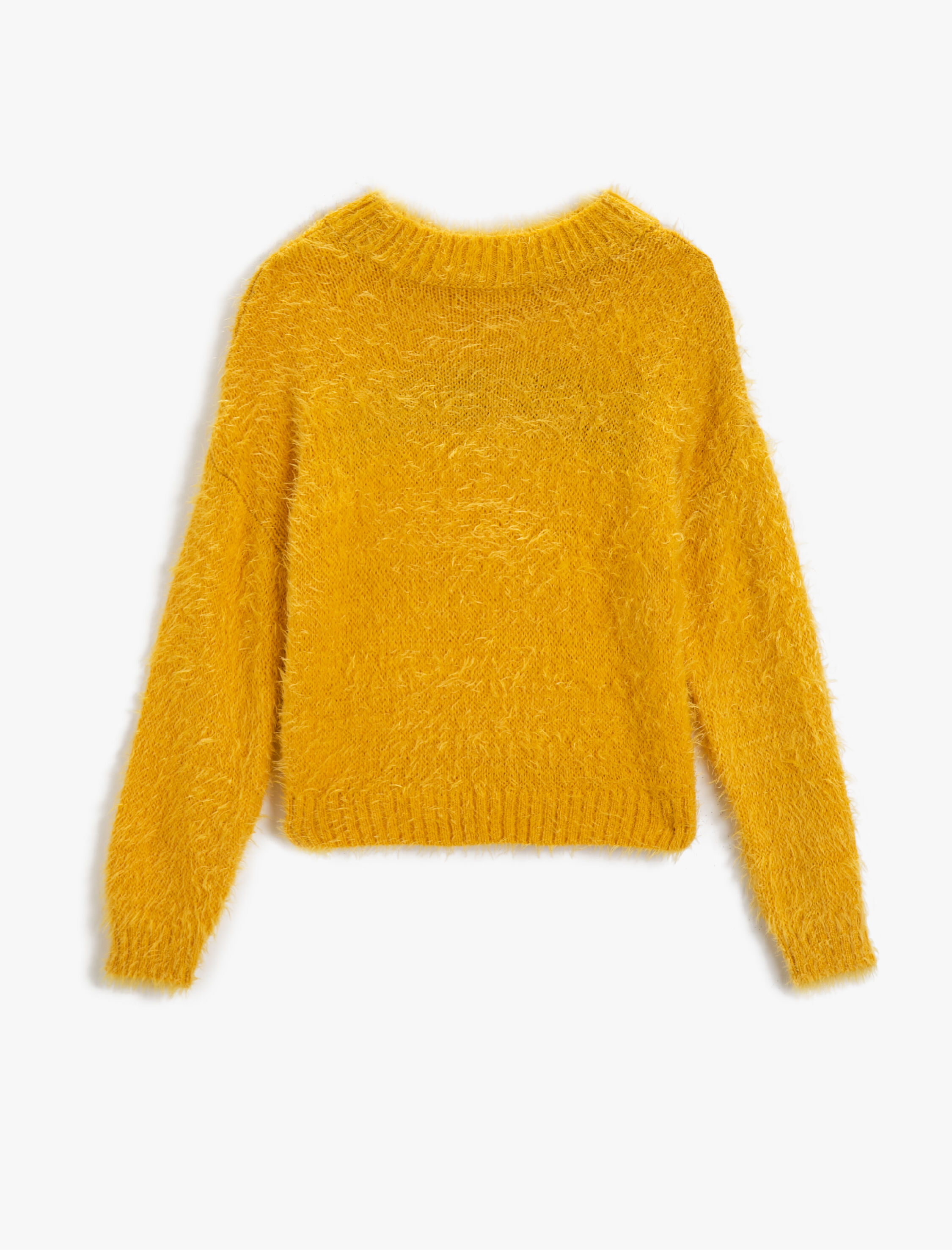 Kız Çocuk Hello Baskılı Kazak Uzun Kollu Bisiklet Yaka