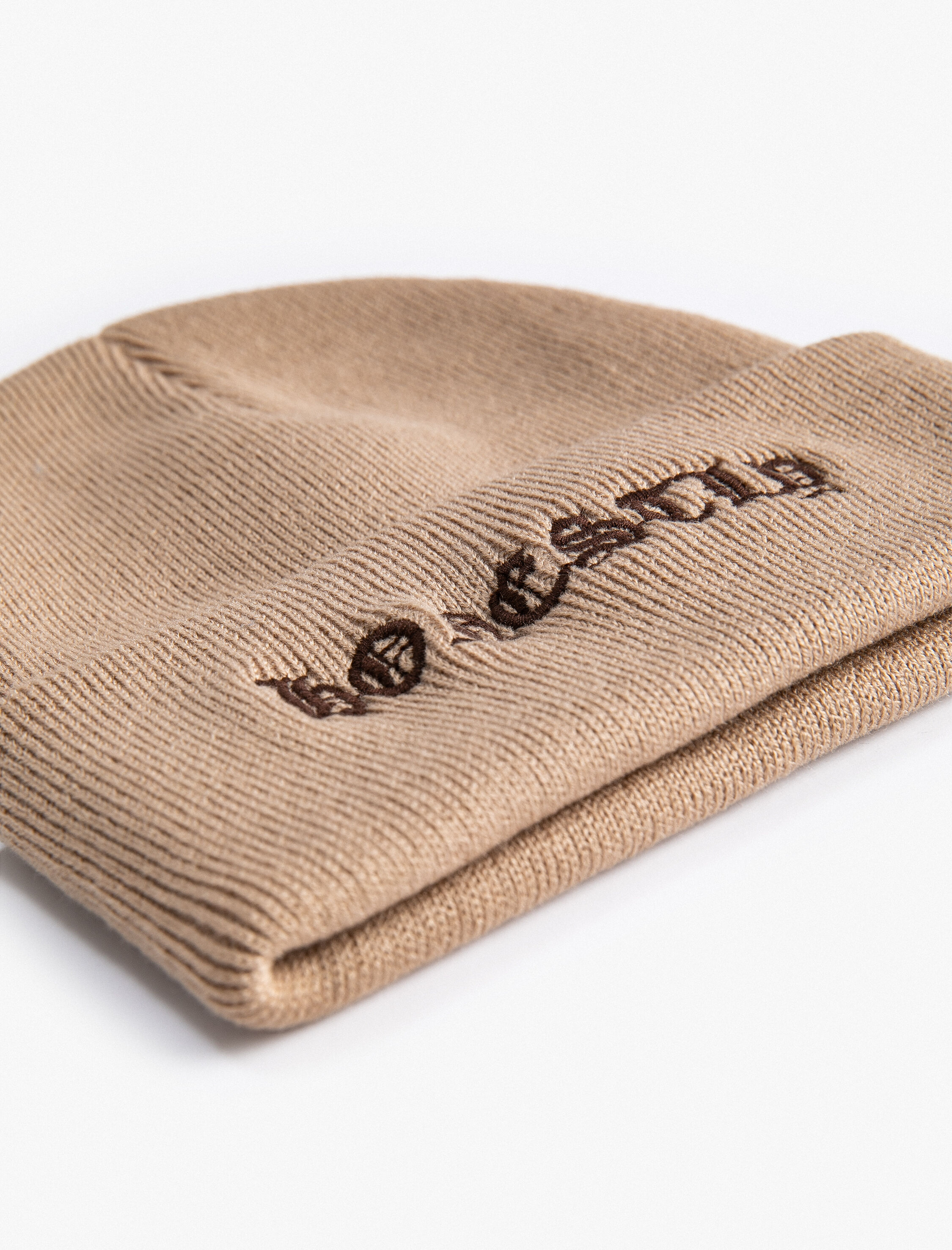 Erkek Grafiti İşlemeli Bere Katlama Detaylı