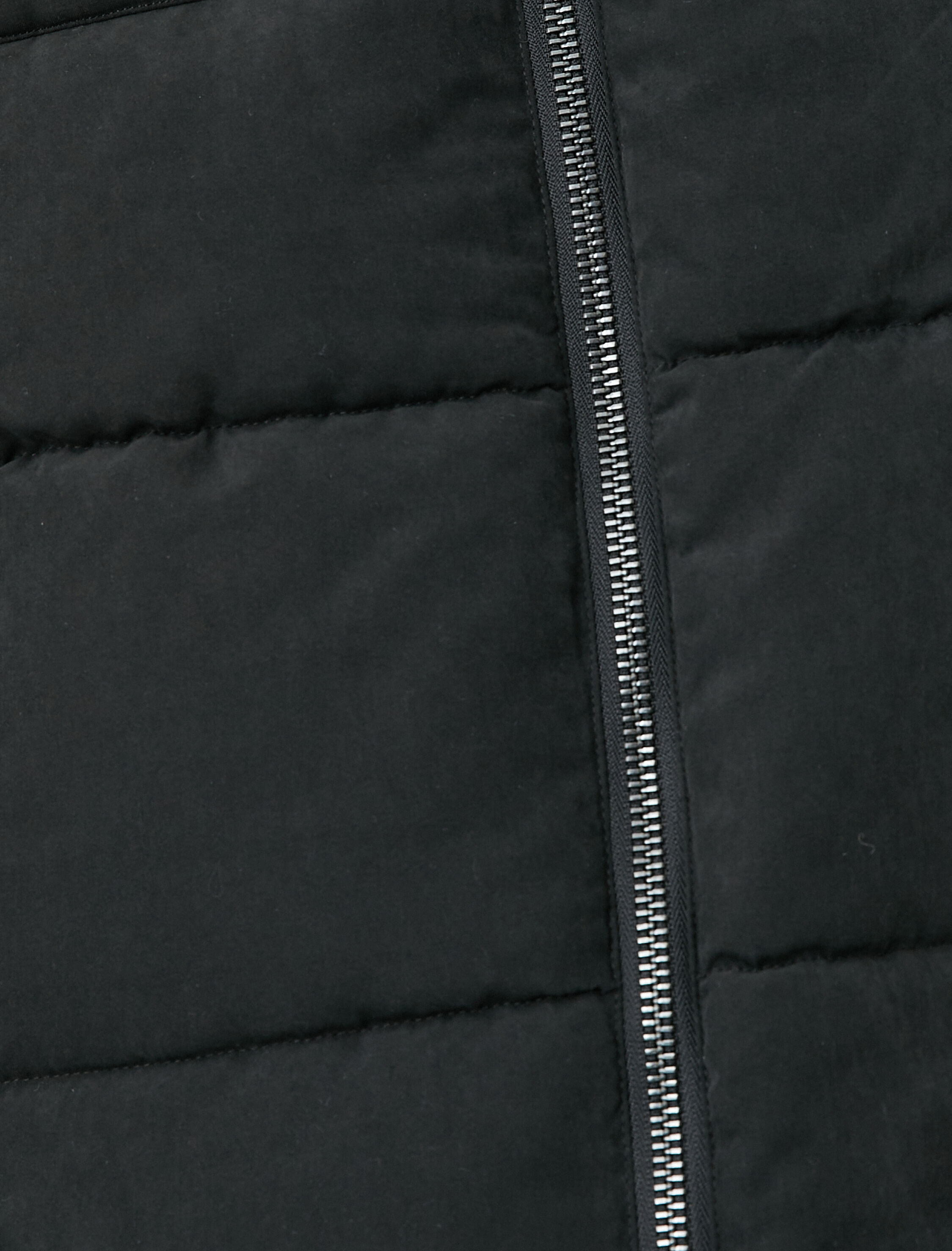   Şişme Mont Çift Cepli Fermuarlı Peluş Yaka Detaylı