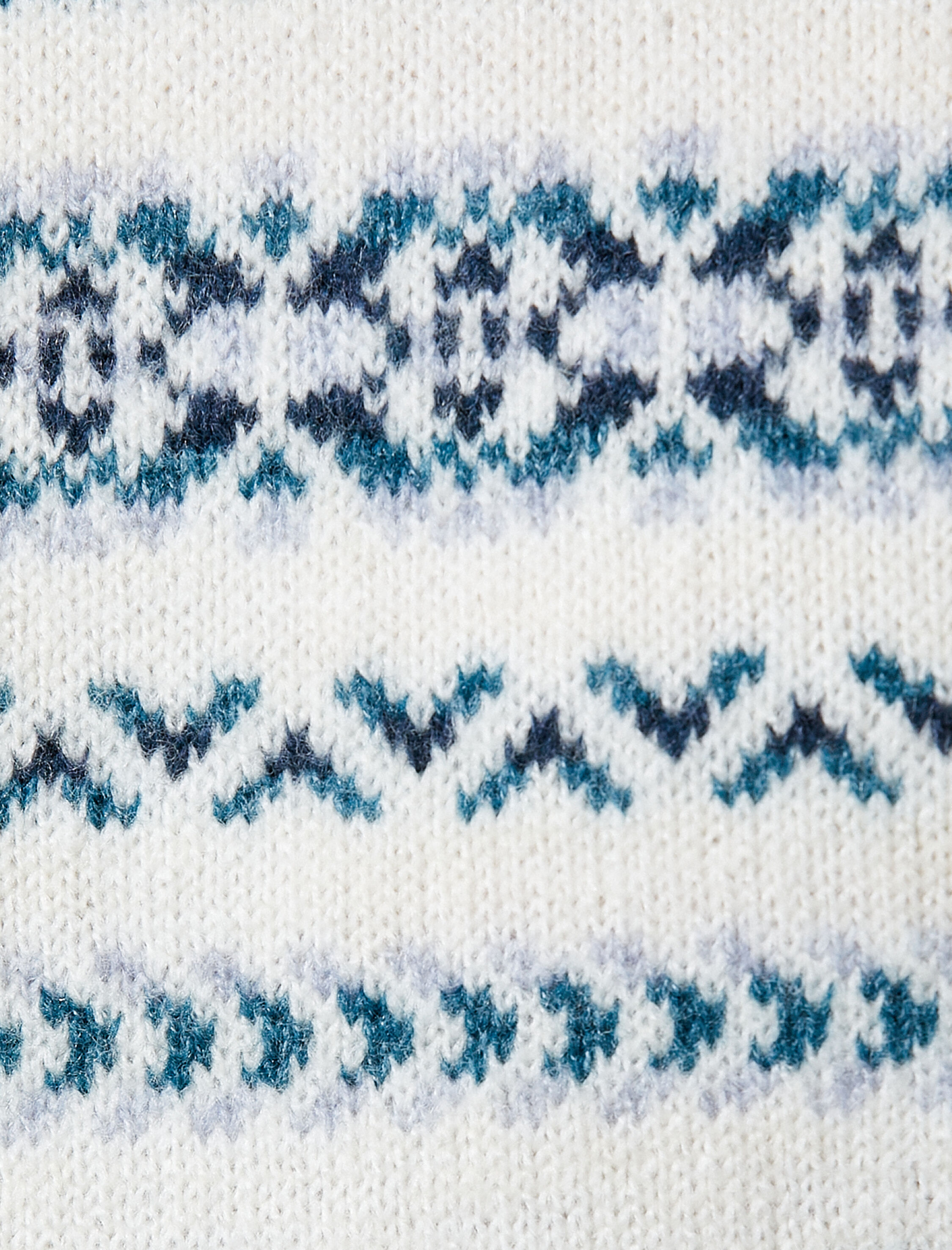   Bisiklet Yaka Kazak Etnik Detaylı Akrilik Karışımlı