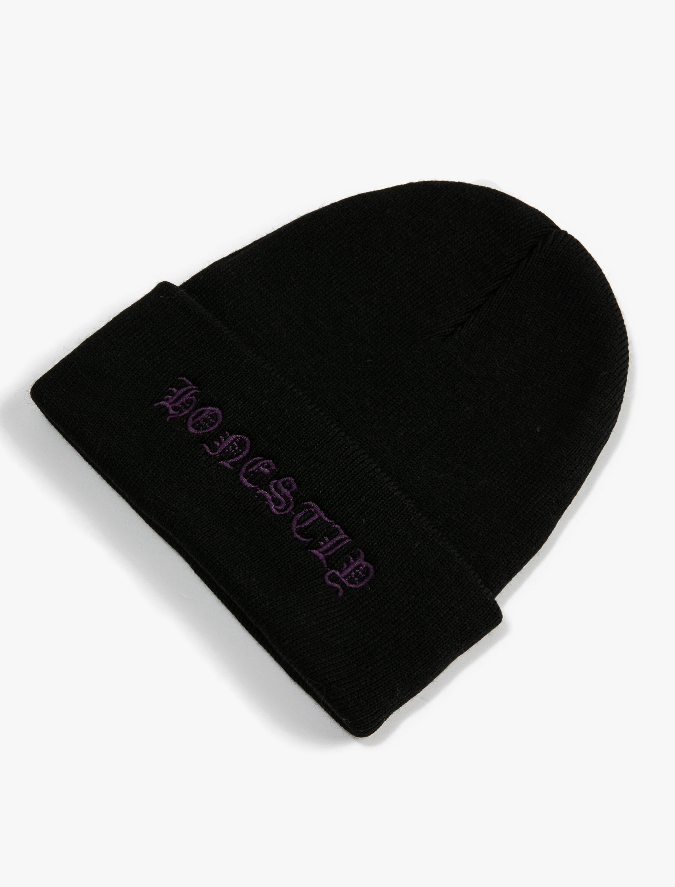 Erkek Grafiti İşlemeli Bere Katlama Detaylı