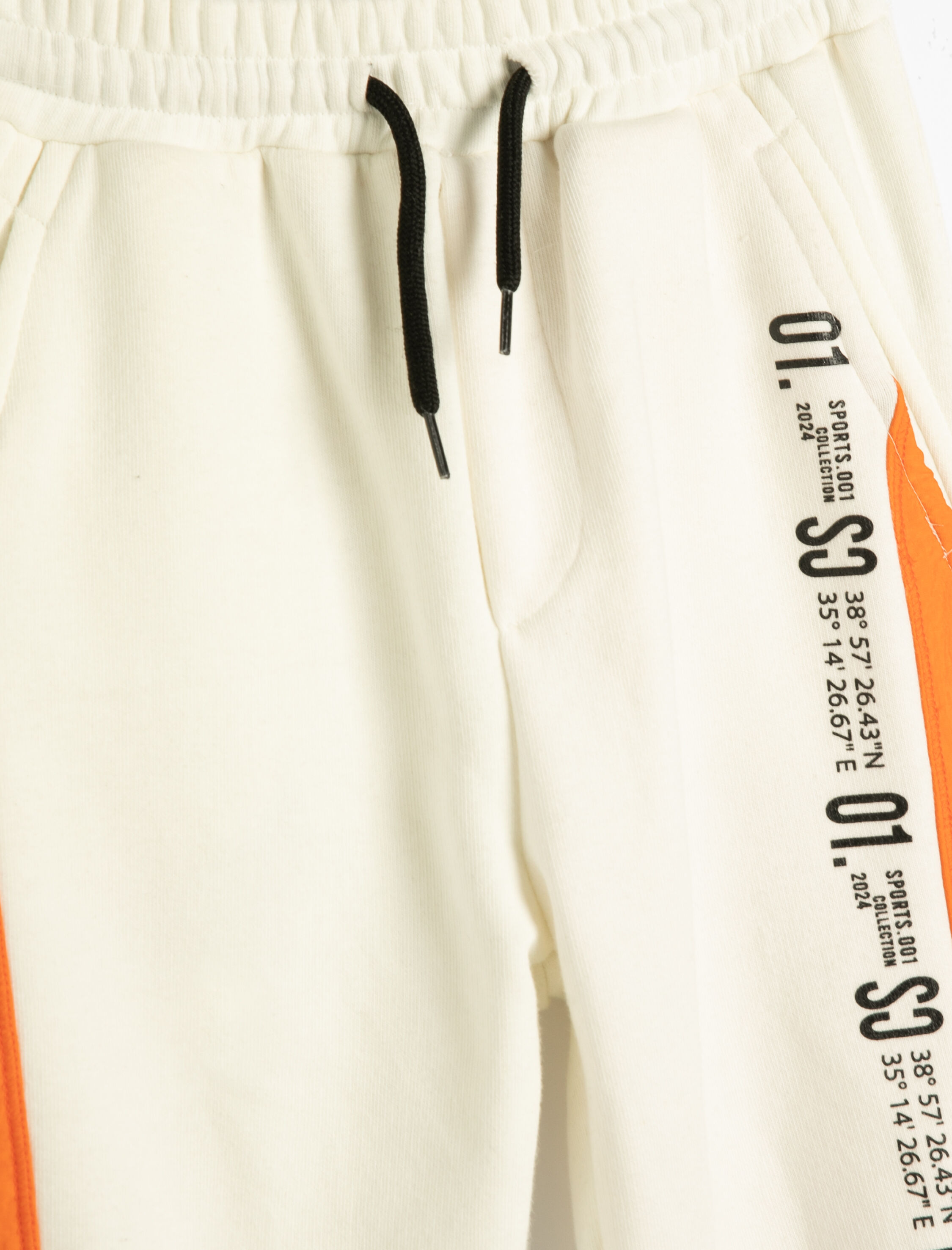  Erkek Çocuk Jogger Eşofman Altı Cepli Beli Bağlamalı Renk Kontrastlı