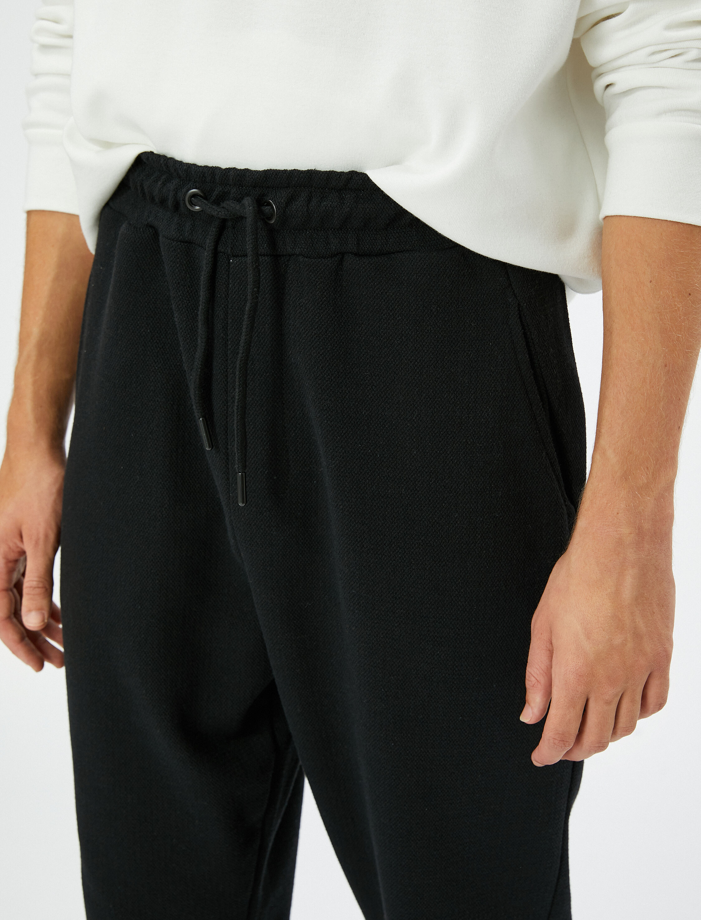   Jogger Eşofman Altı Beli Bağcıklı Cep Detaylı