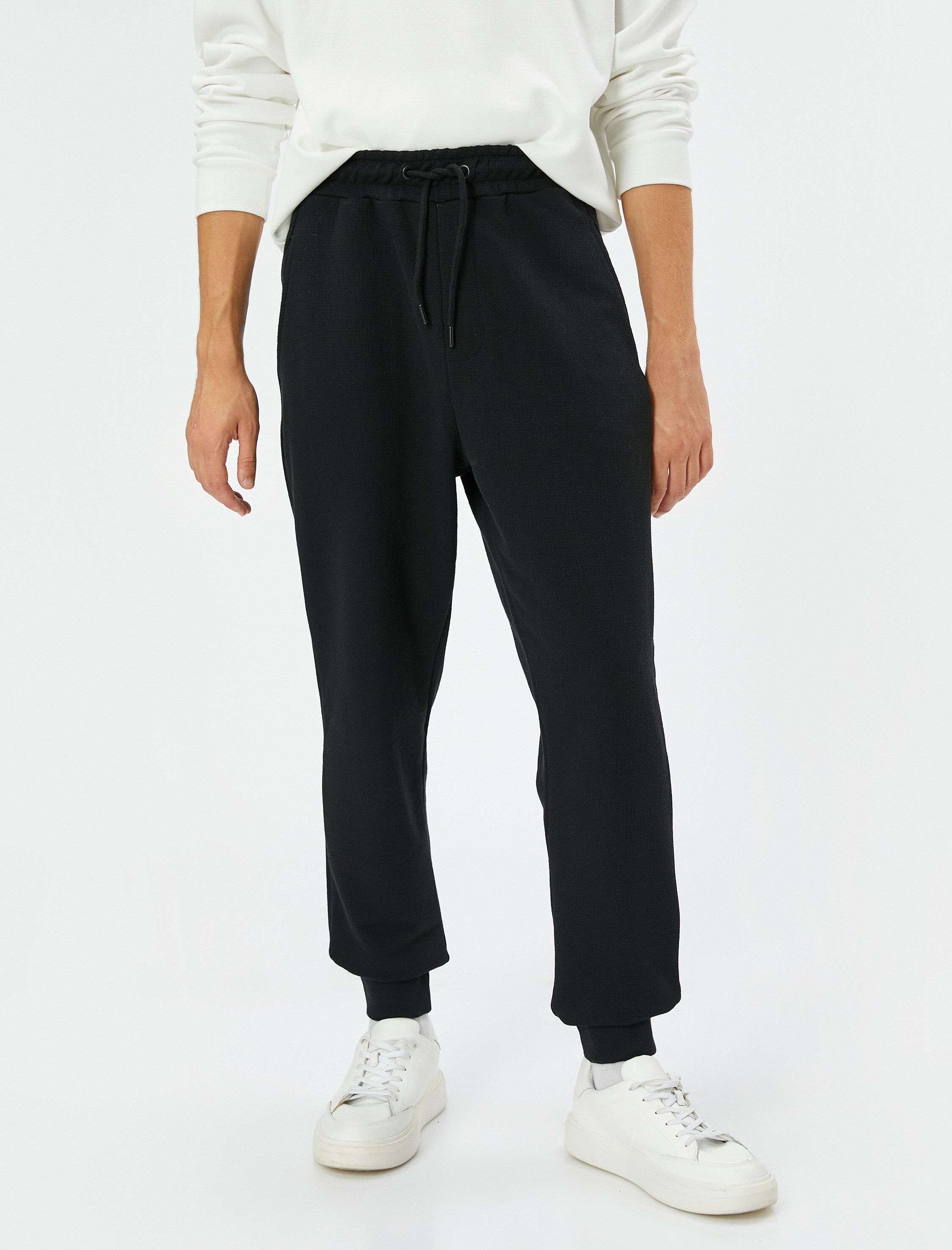   Jogger Eşofman Altı Beli Bağcıklı Cep Detaylı