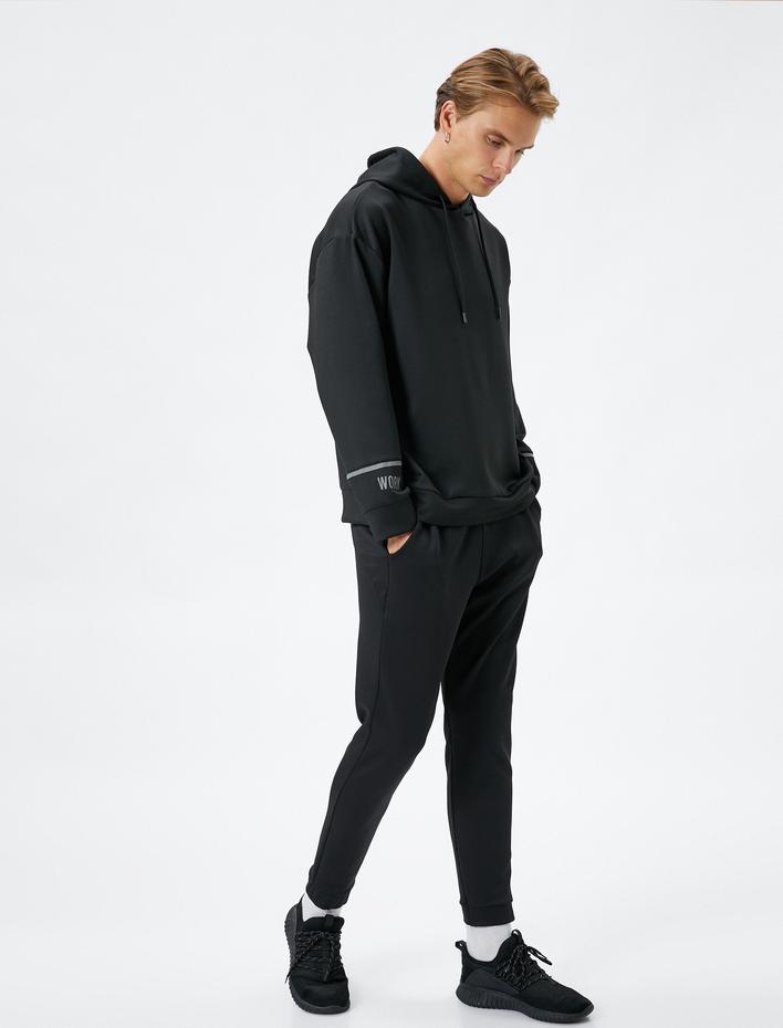  Jogger Eşofman Altı Basic Beli Bağcıklı Cep Detaylı