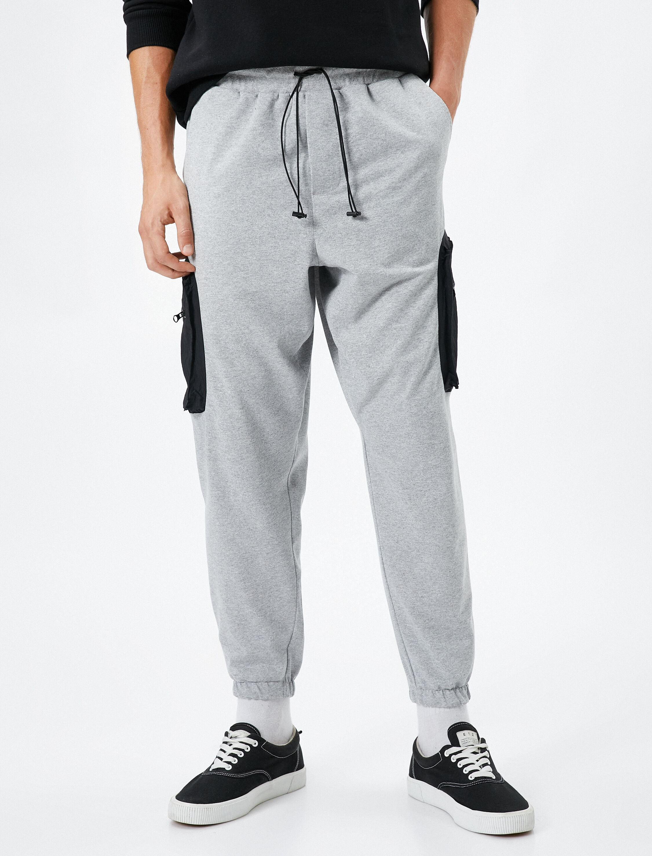   Jogger Eşofman Altı Cep Detaylı Beli Bağcıklı