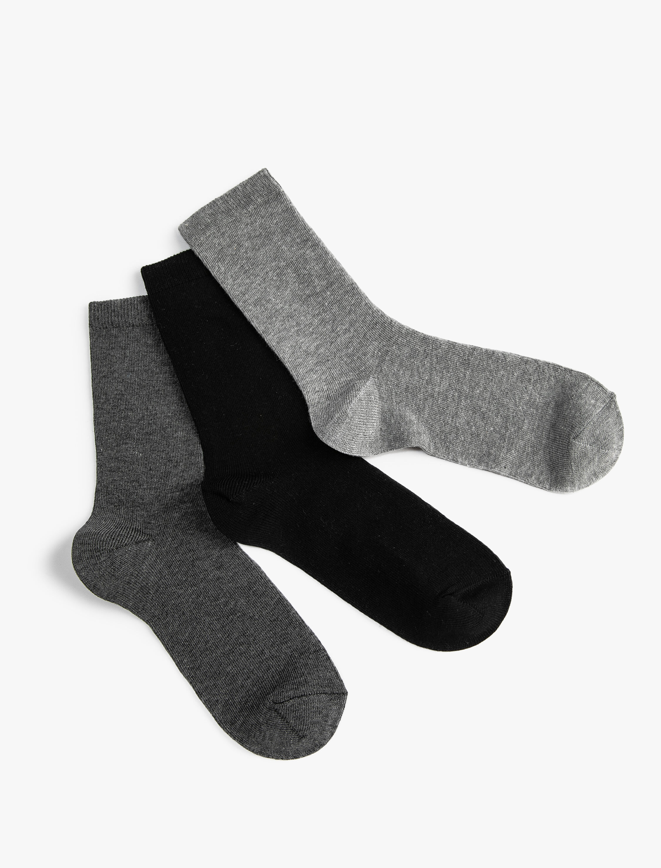  Erkek Çocuk 3'lü Basic Uzun Çorap Paketi