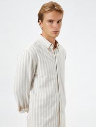 Klasik Gömlek Uzun Kollu Slim Fit Düğmeli
