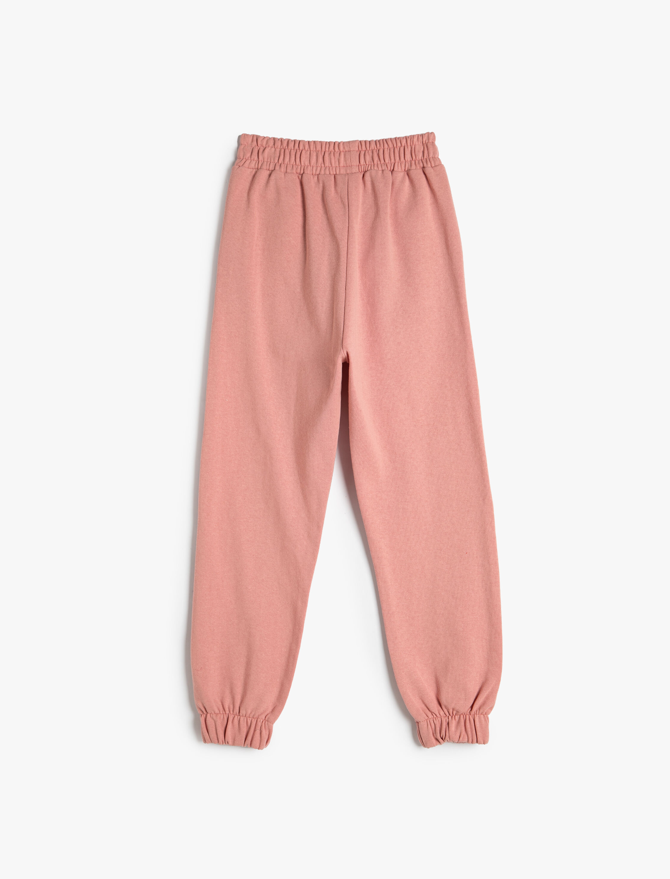  Kız Çocuk Basic Jogger Eşofman Altı Baskı Detaylı Beli Lastikli Cepli Şardonlu