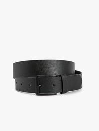 Kemer Deri Görünümlü Toka Detaylı