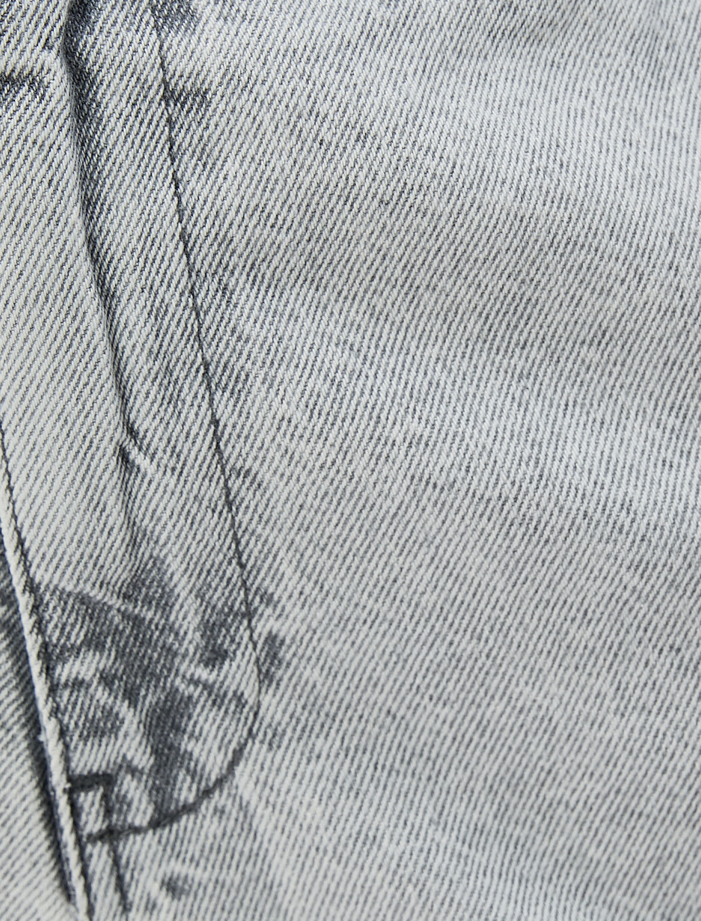   Yüksek Bel Lastikli Straight Jean Kot Pantolon Crop Düz Paça - Baggy Jean