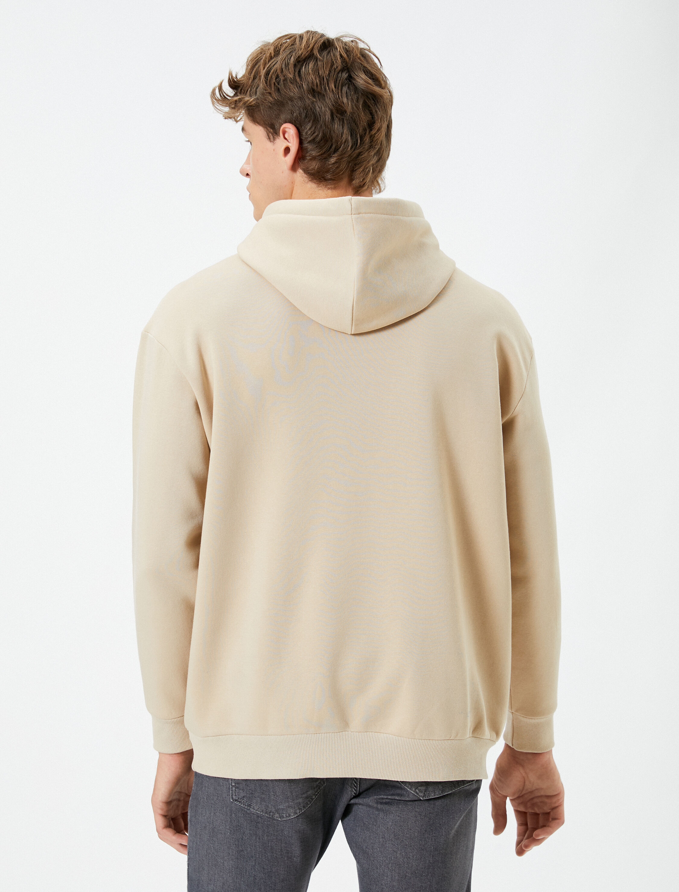   Kapşonlu Sweat Kanguru Cep Detaylı Uzun Kollu Şardonlu