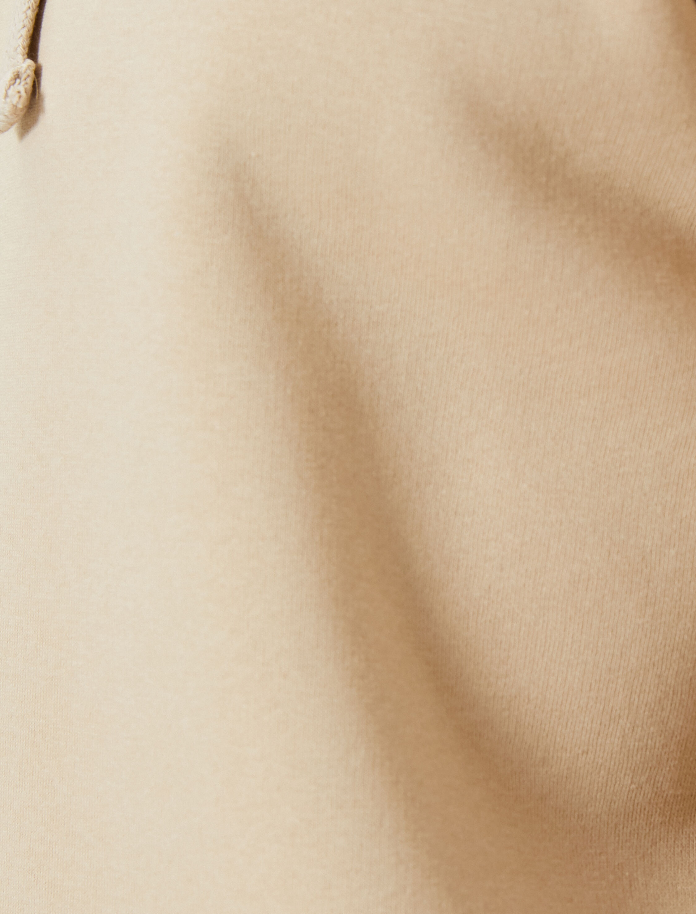   Kapşonlu Sweat Kanguru Cep Detaylı Uzun Kollu Şardonlu