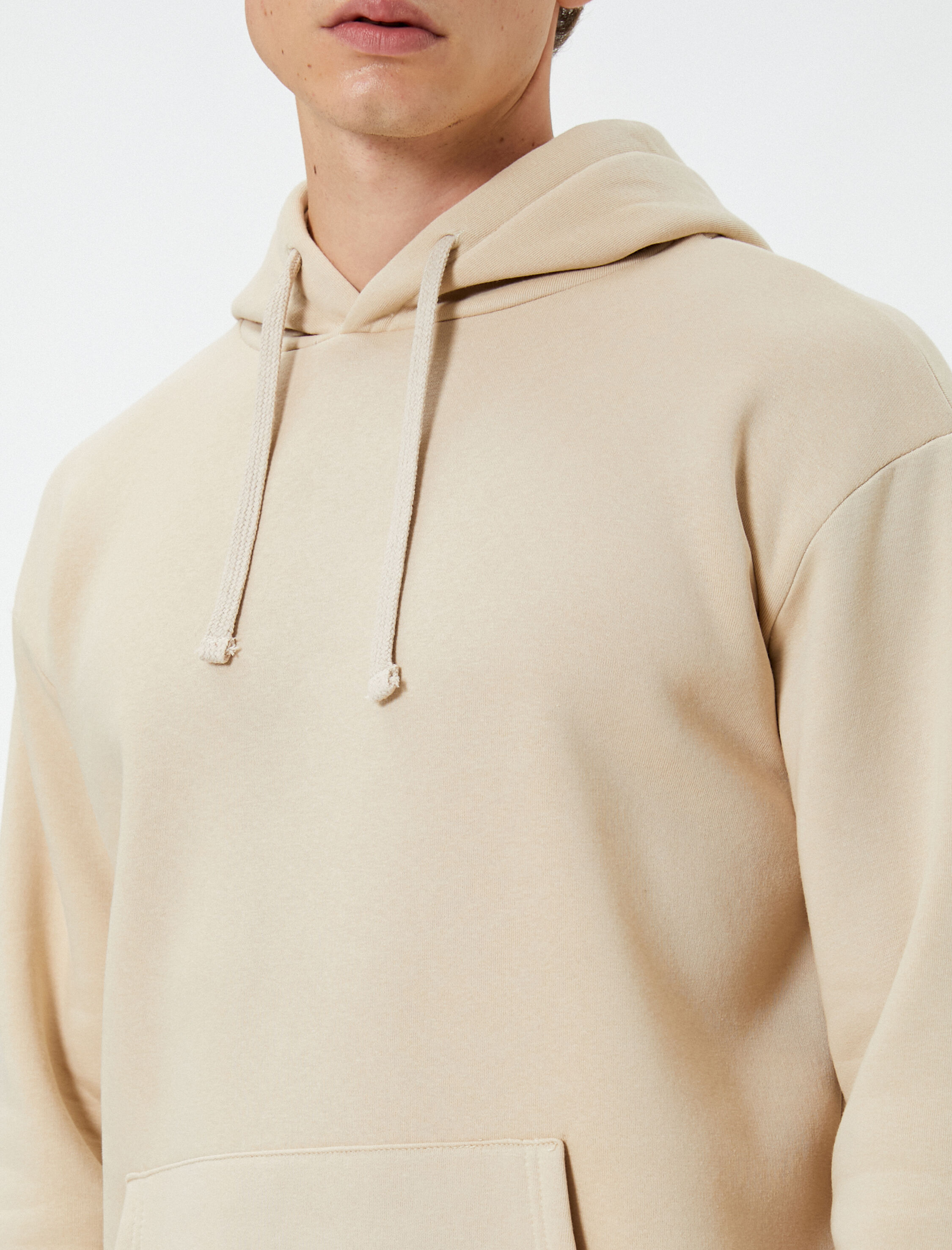   Kapşonlu Sweat Kanguru Cep Detaylı Uzun Kollu Şardonlu