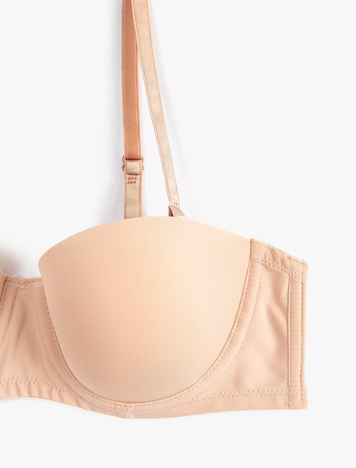  Balenli Askısız Sütyen Dolgusuz Kaplı Basic