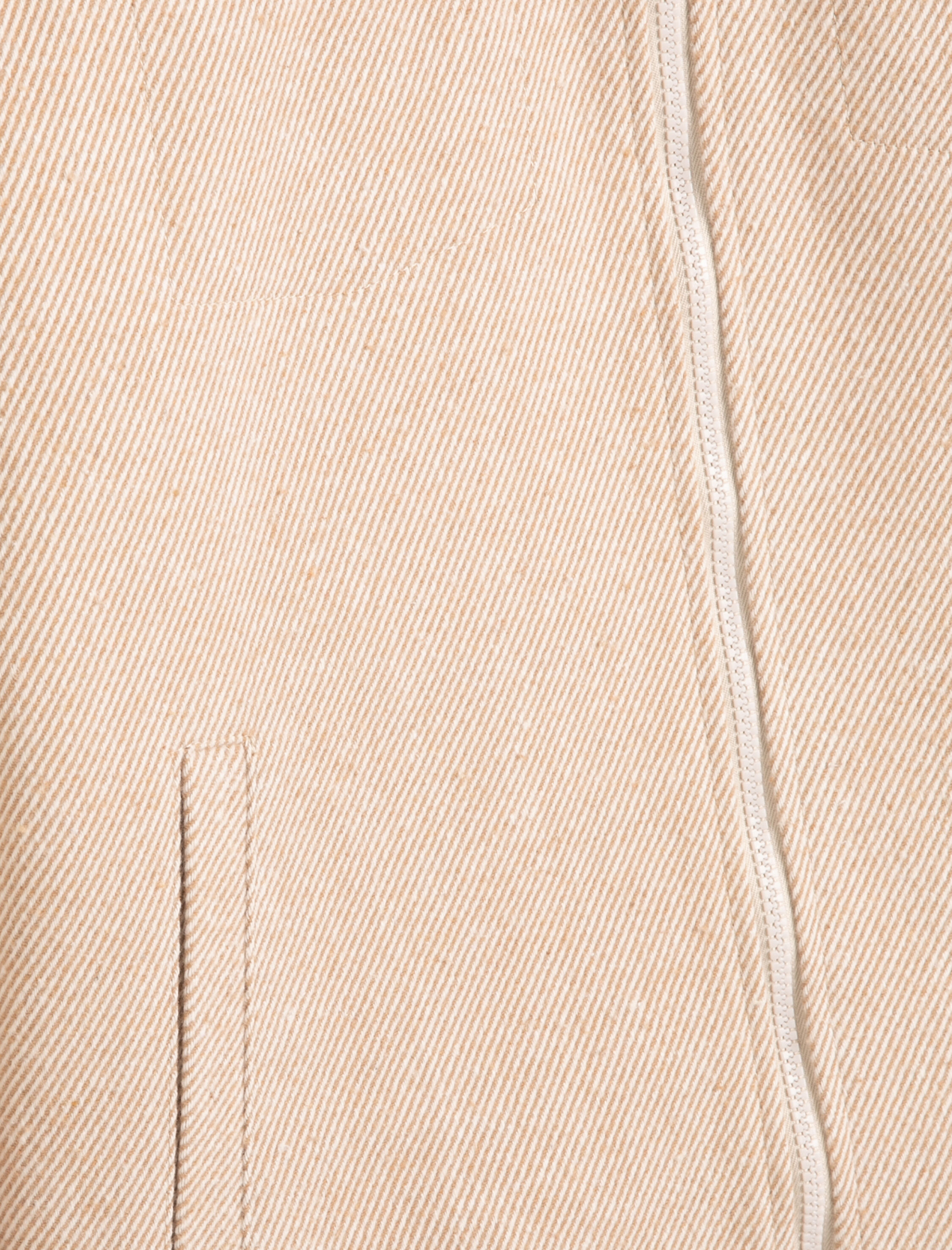   Klasik Yaka Ceket İçi Peluş Fermuarlı Kapaklı Cepli