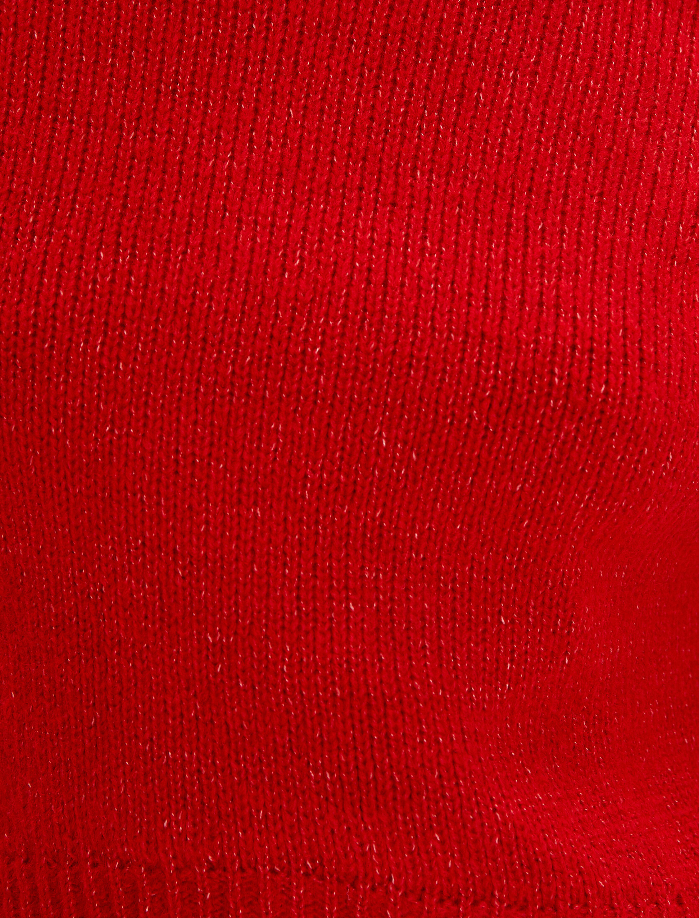   Basic Triko Kazak Yuvarlak Yaka Uzun Kollu