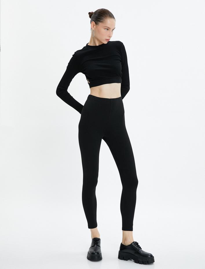  Basic Tayt Yüksek Belli Beli Lastikli