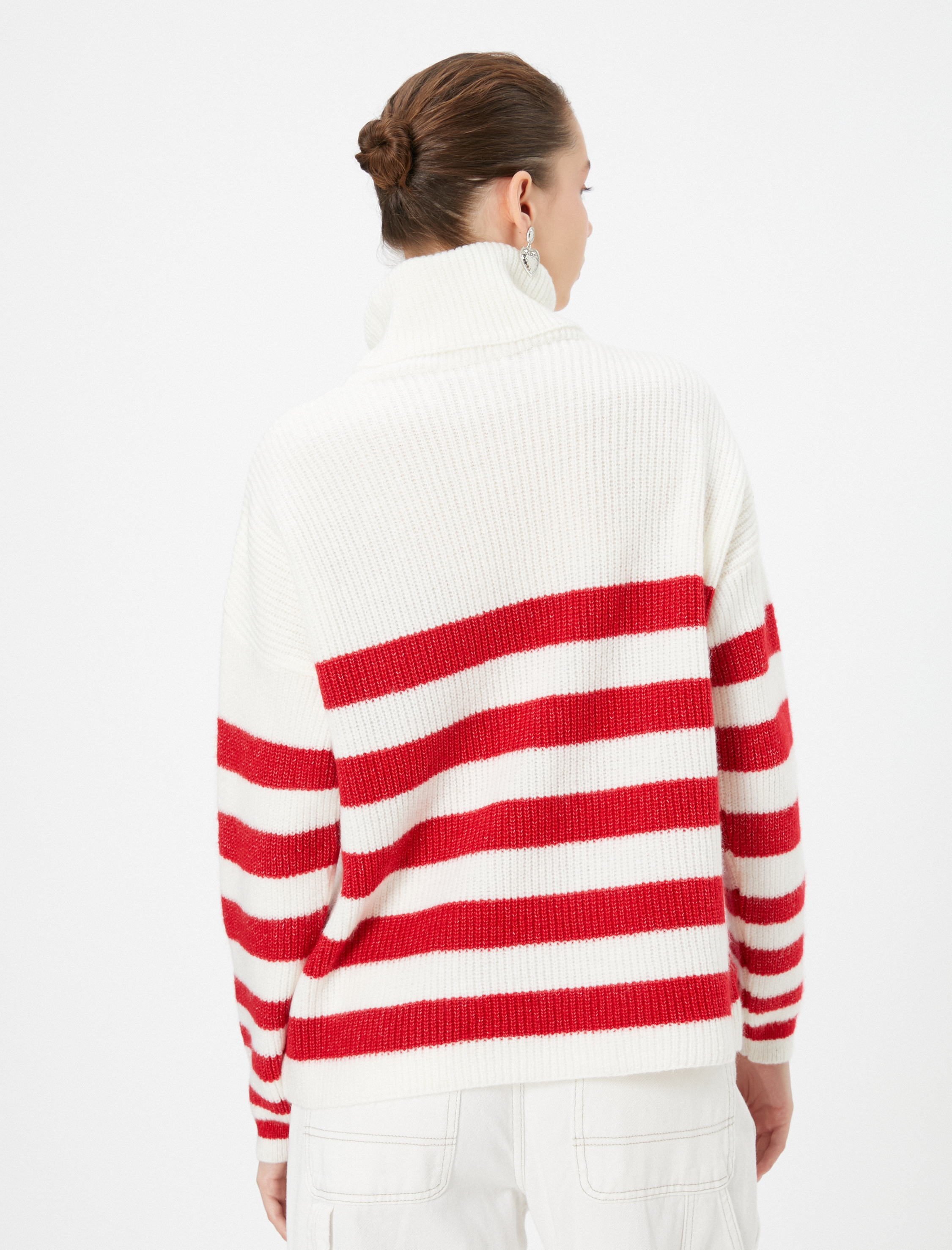   Yılbaşı Kazağı Balıkçı Yaka Triko Yumuşak Dokulu Uzun Kollu