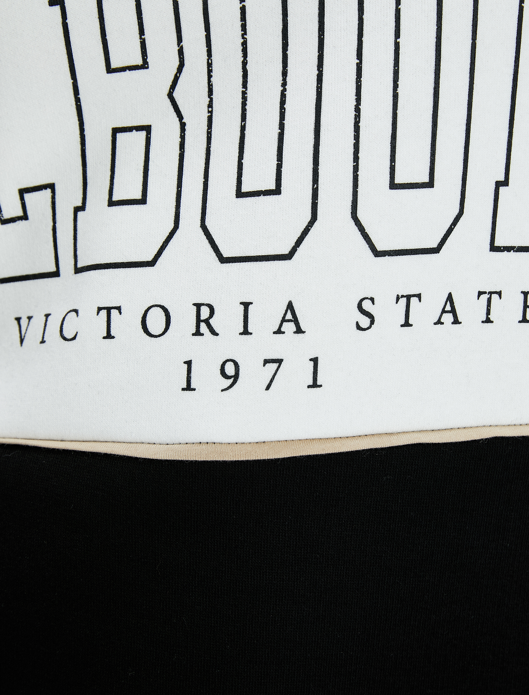   Kolej Oversize Sweatshirt Yarım Fermuarlı Dik Yaka Şardonlu Pamuklu