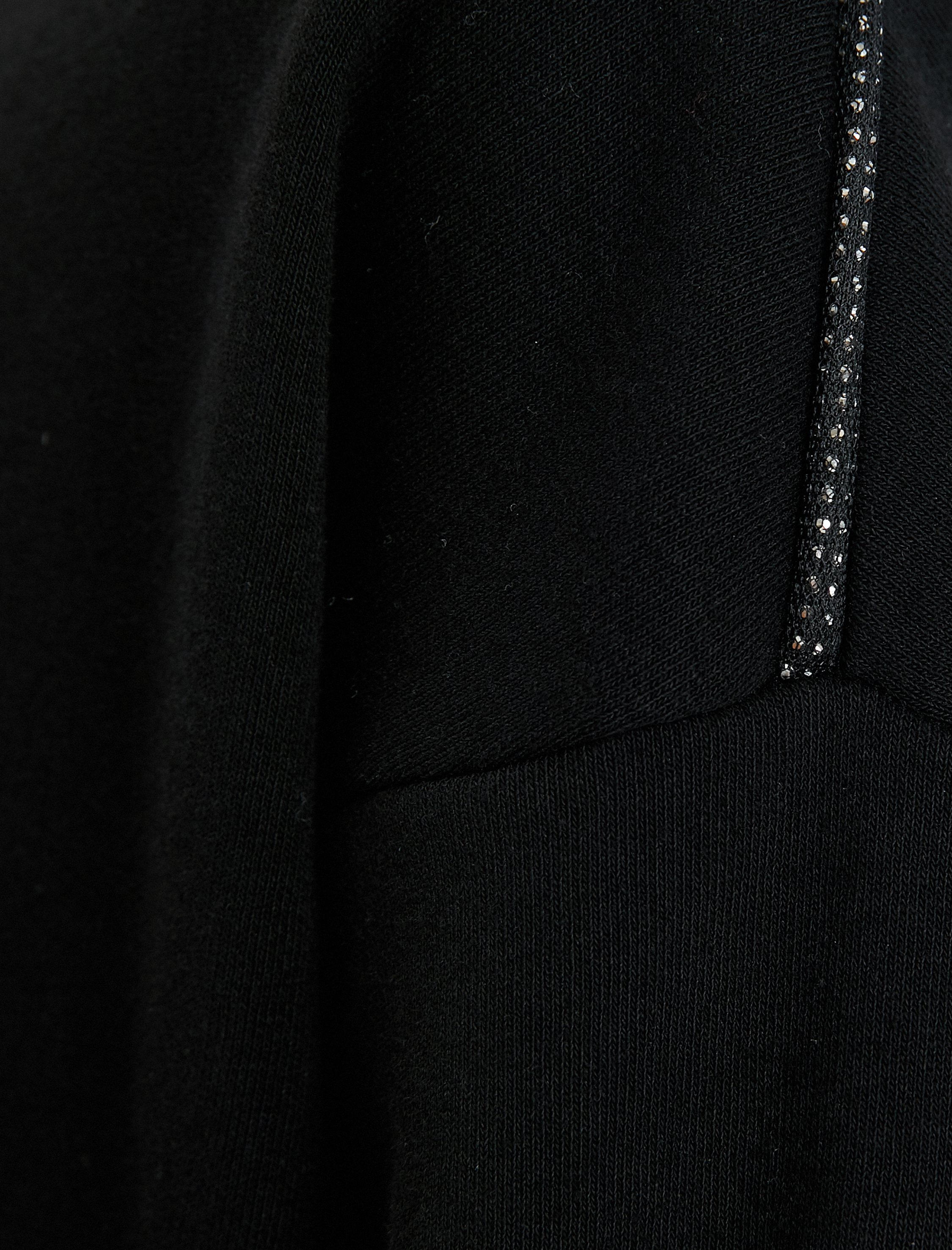   Bisiklet Yaka Sweatshirt Omzu Sim Detaylı