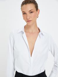 Klasik Gömlek Uzun Kollu Düğmeli Slim Fit