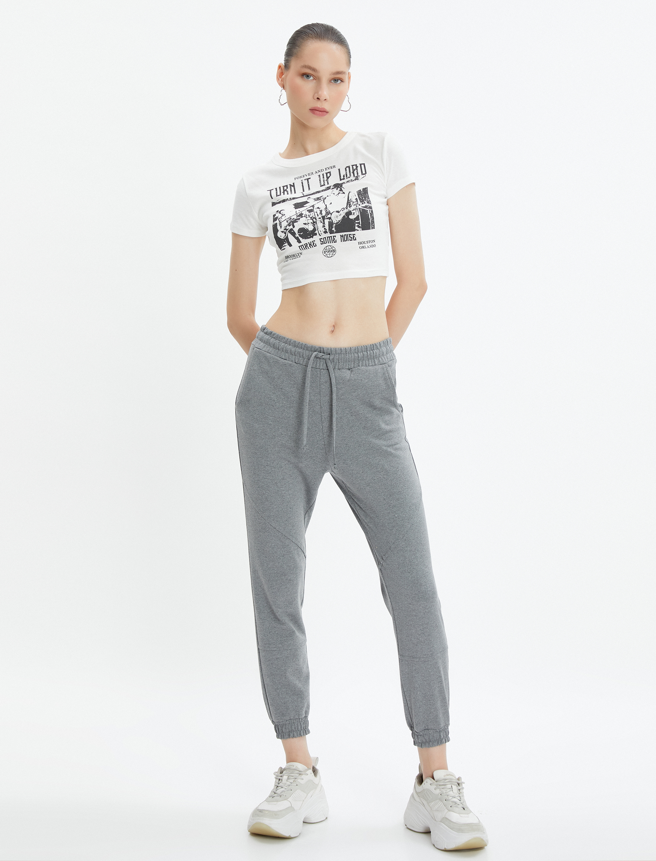   Basic Jogger Eşofman Altı  Beli Bağlamalı Cepli