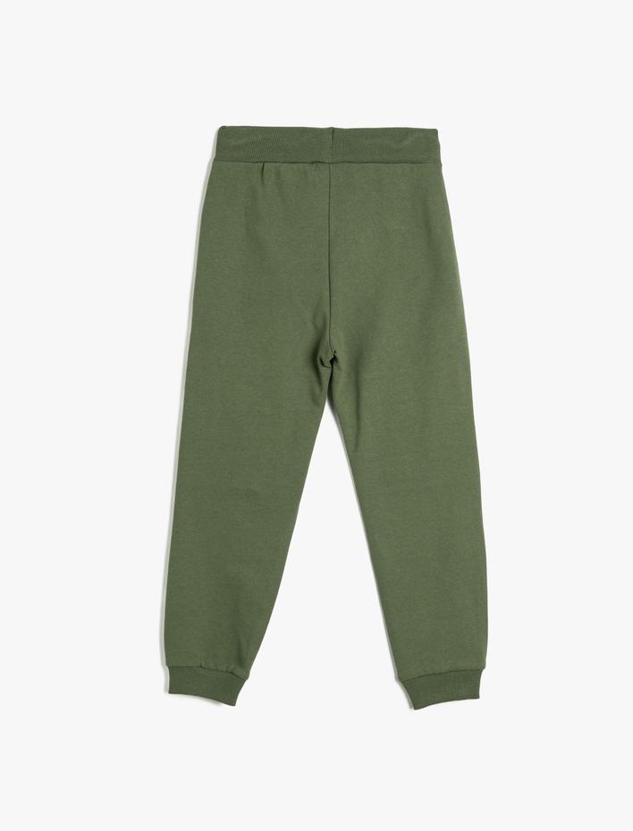 Erkek Çocuk Basic Jogger Eşofman Altı Beli Bağlamalı Cepli Şardonlu