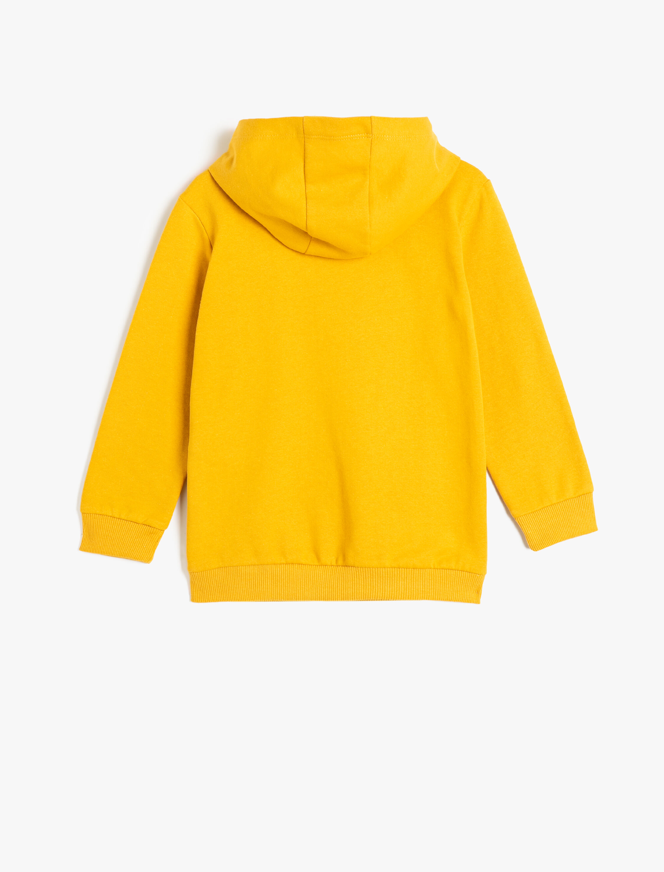 Erkek Çocuk Kapşonlu Sweatshirt Basketbol Baskılı Uzun Kollu Şardonlu