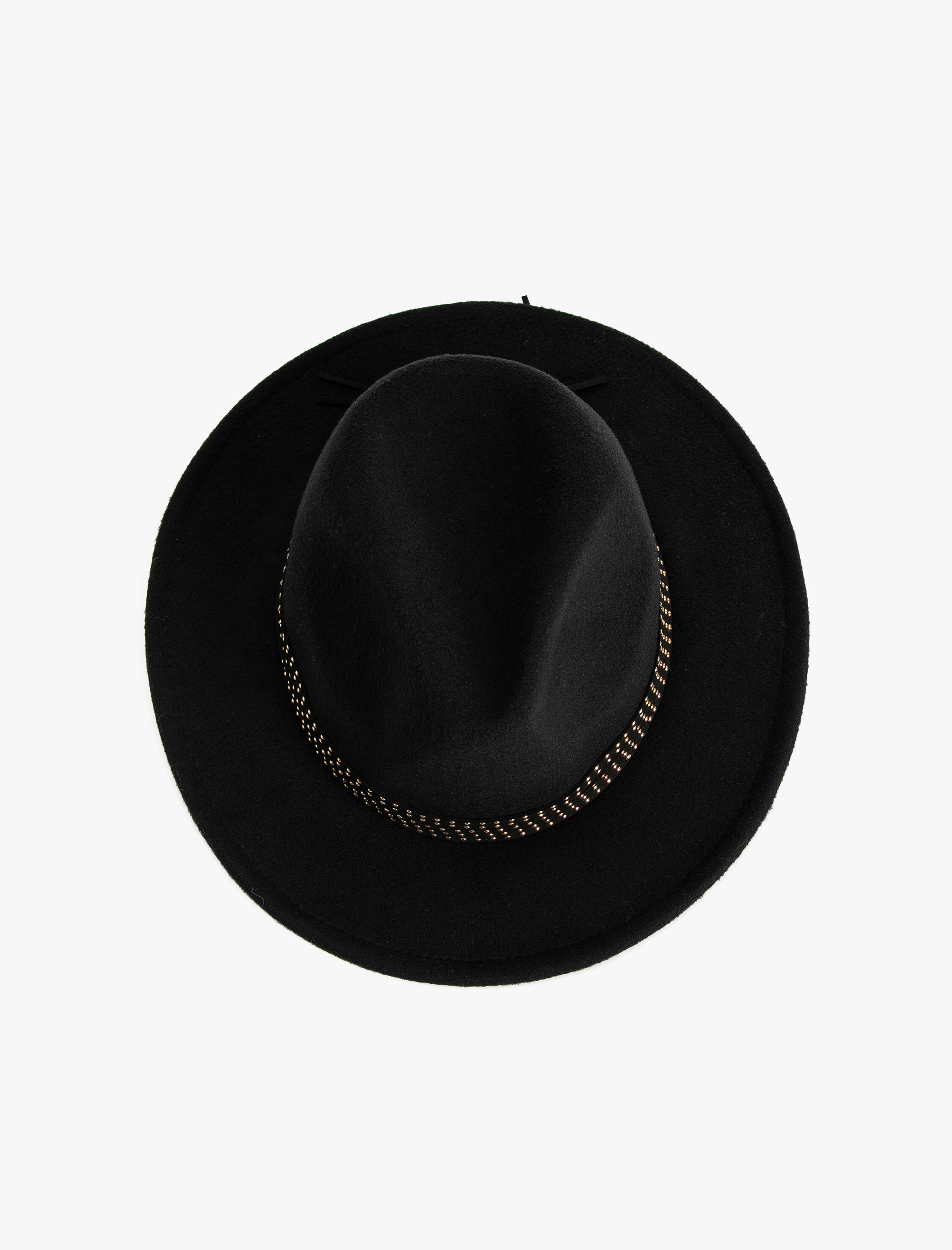  Kadın Fötr Şapka Pul Detaylı