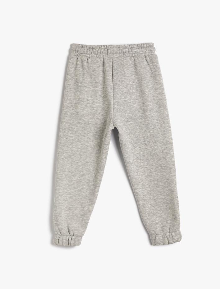 Erkek Çocuk Basic Jogger Eşofman Altı Beli Bağlamalı Cepli Şardonlu