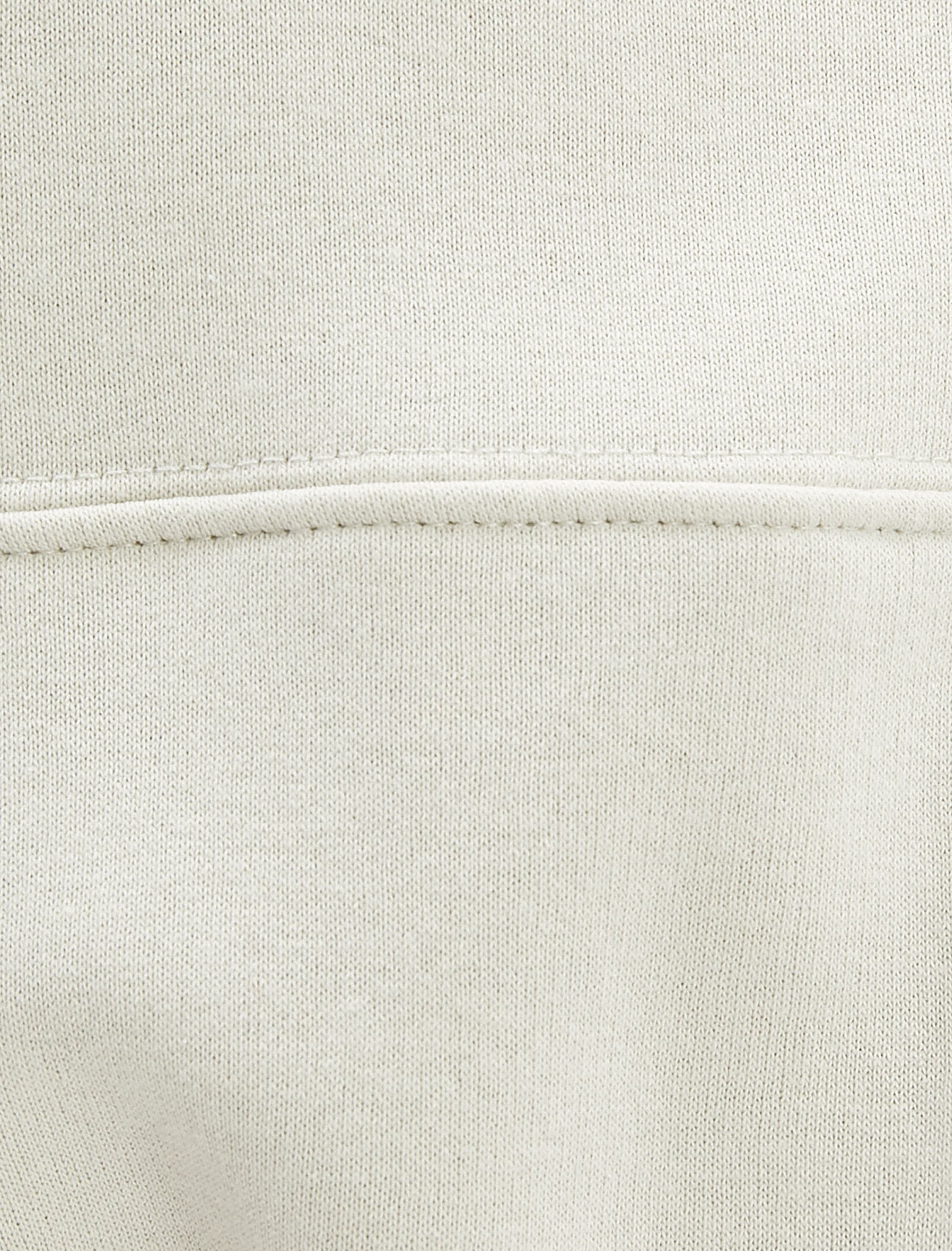 Şardonlu Fermuarlı Sweatshirt Yuvarlak Yaka Dökümlü Uzun Kol Rahat Kesim