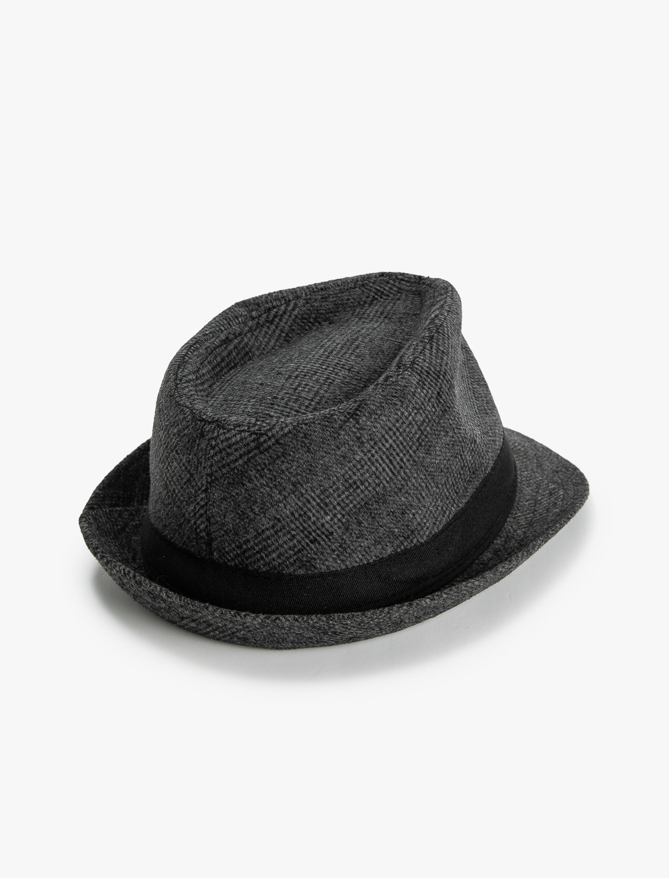  Erkek Fötr Şapka Bant Detaylı