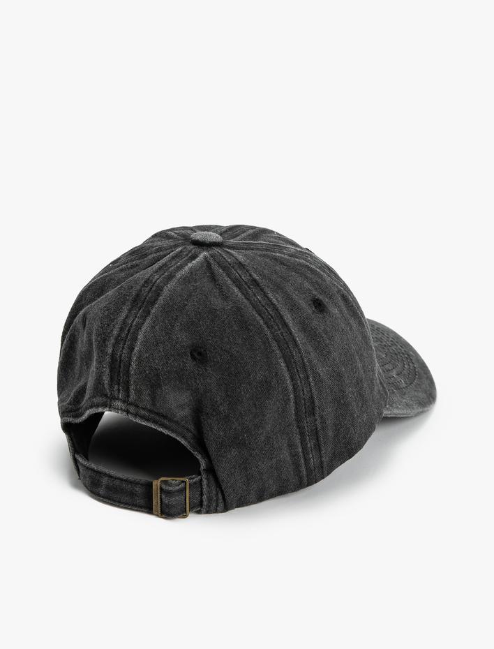 Kadın Cap Şapka İşlemeli Pamuklu