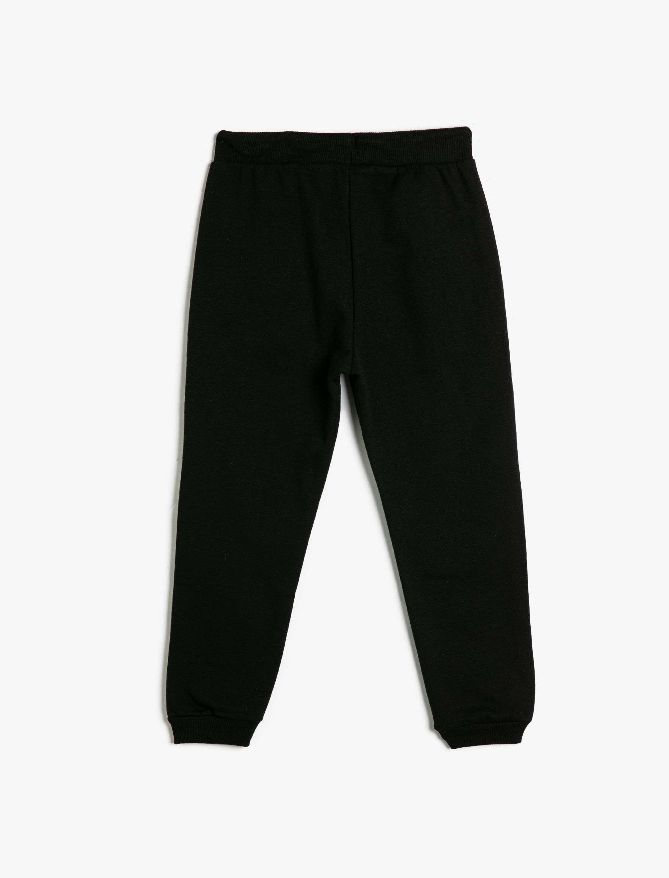  Erkek Çocuk Basic Jogger Eşofman Altı Kolej Baskılı Beli Bağlamalı Cepli Şardonlu